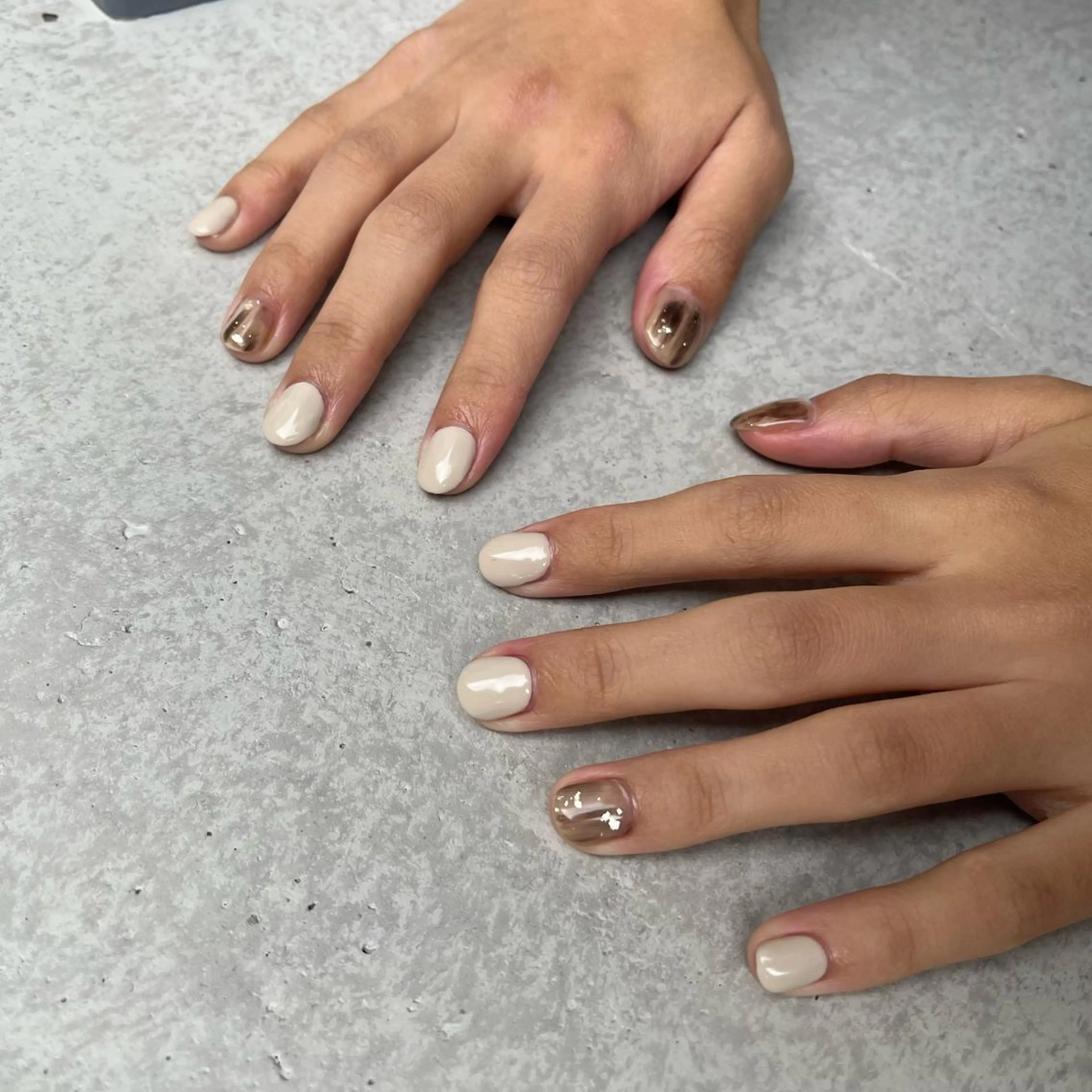 ネイル ハンドネイル 🤎Two ERI🤎のネイルデザイン