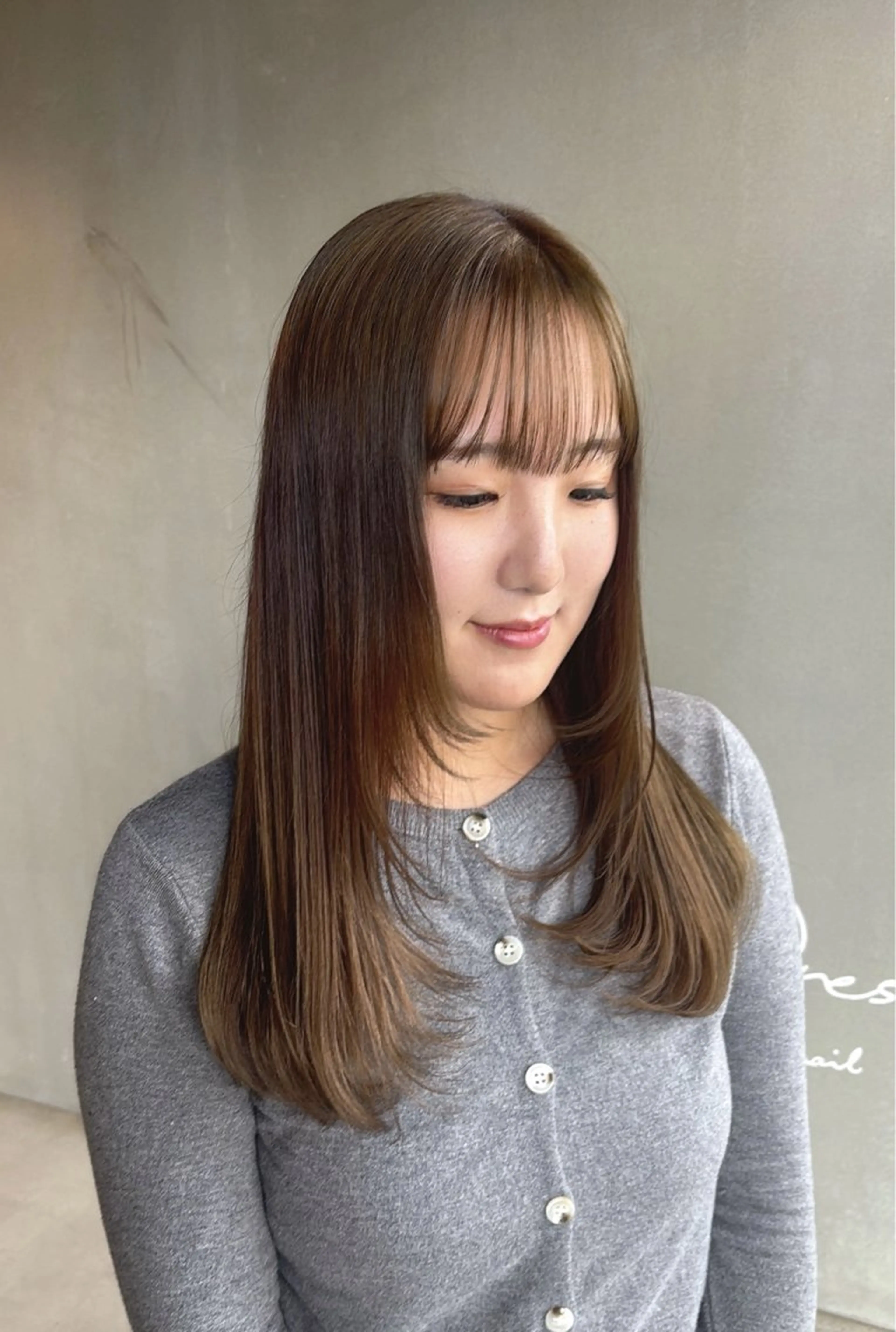 ロング カット ヘアカラー 🎀韓国レイヤー/透 明感カラー/airiのヘアスタイル