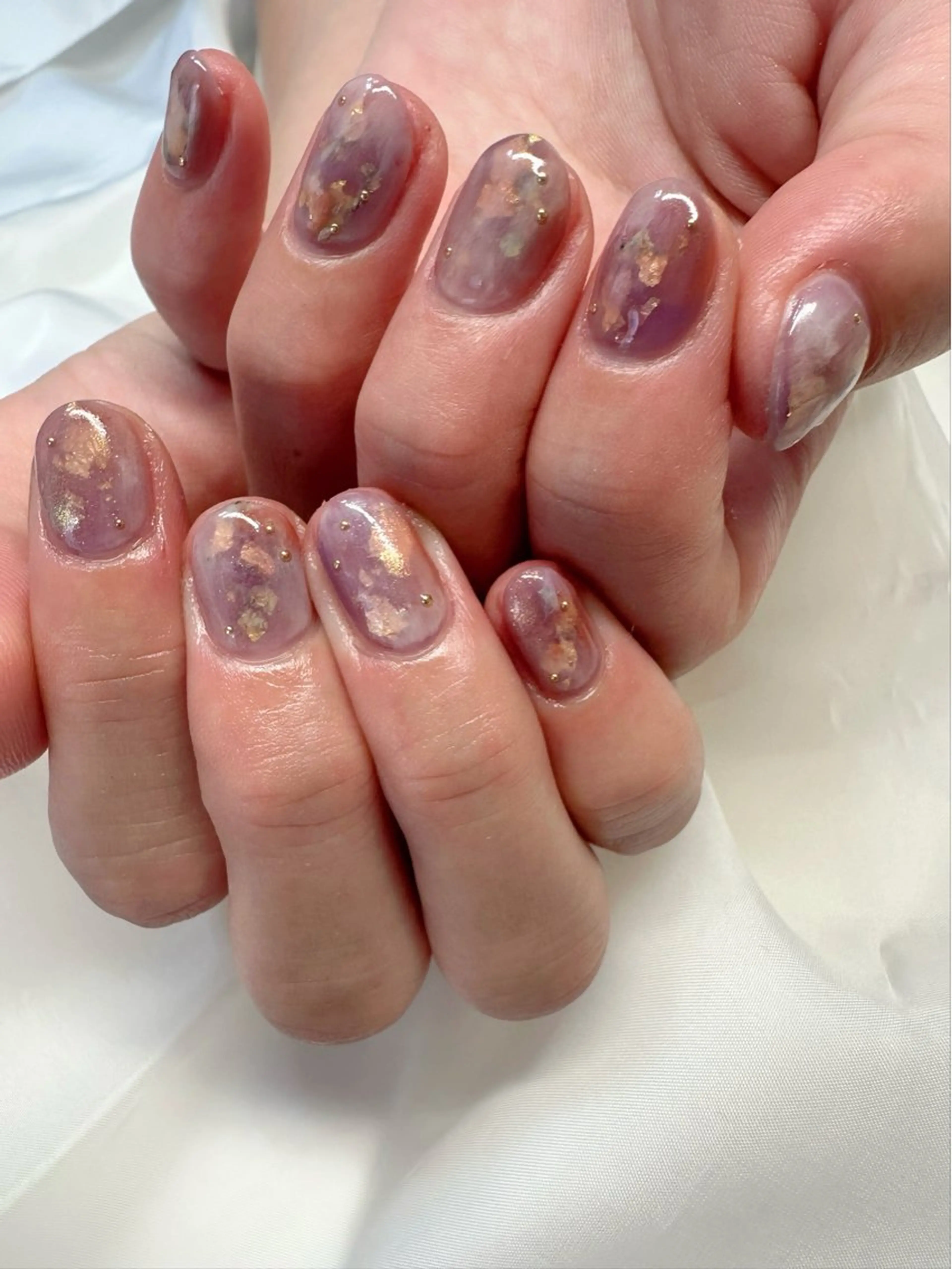 ネイル オーロラネイル クリアネイル 氷ネイル・うるうるネイル 韓国ネイル ニュアンスネイル 🪞KAPE NAIL 🪞のネイルデザイン