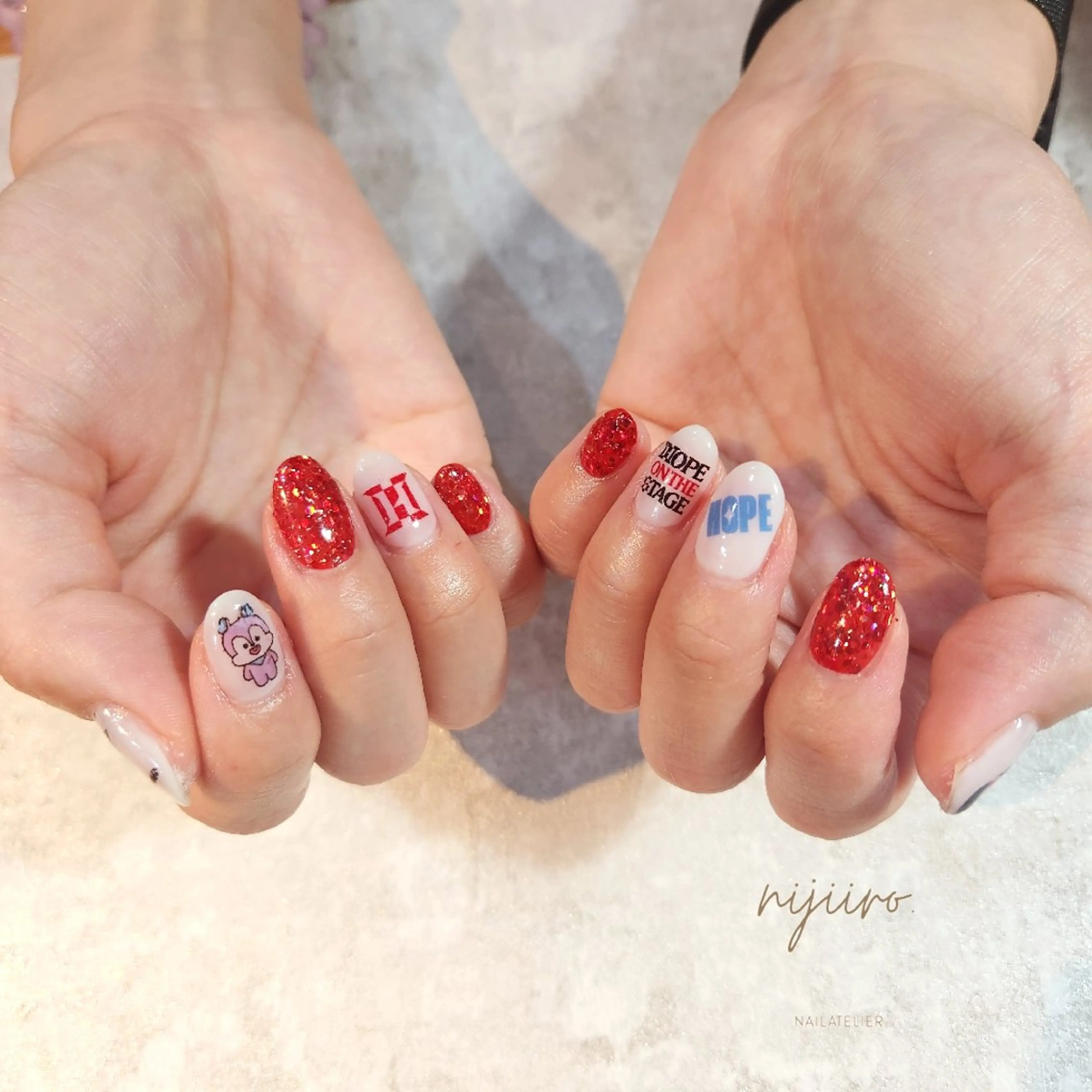 ネイル 持ち込み ハンドネイル nailatelier nijiiro.所属・nijiiro🌈 サトウのネイルデザイン