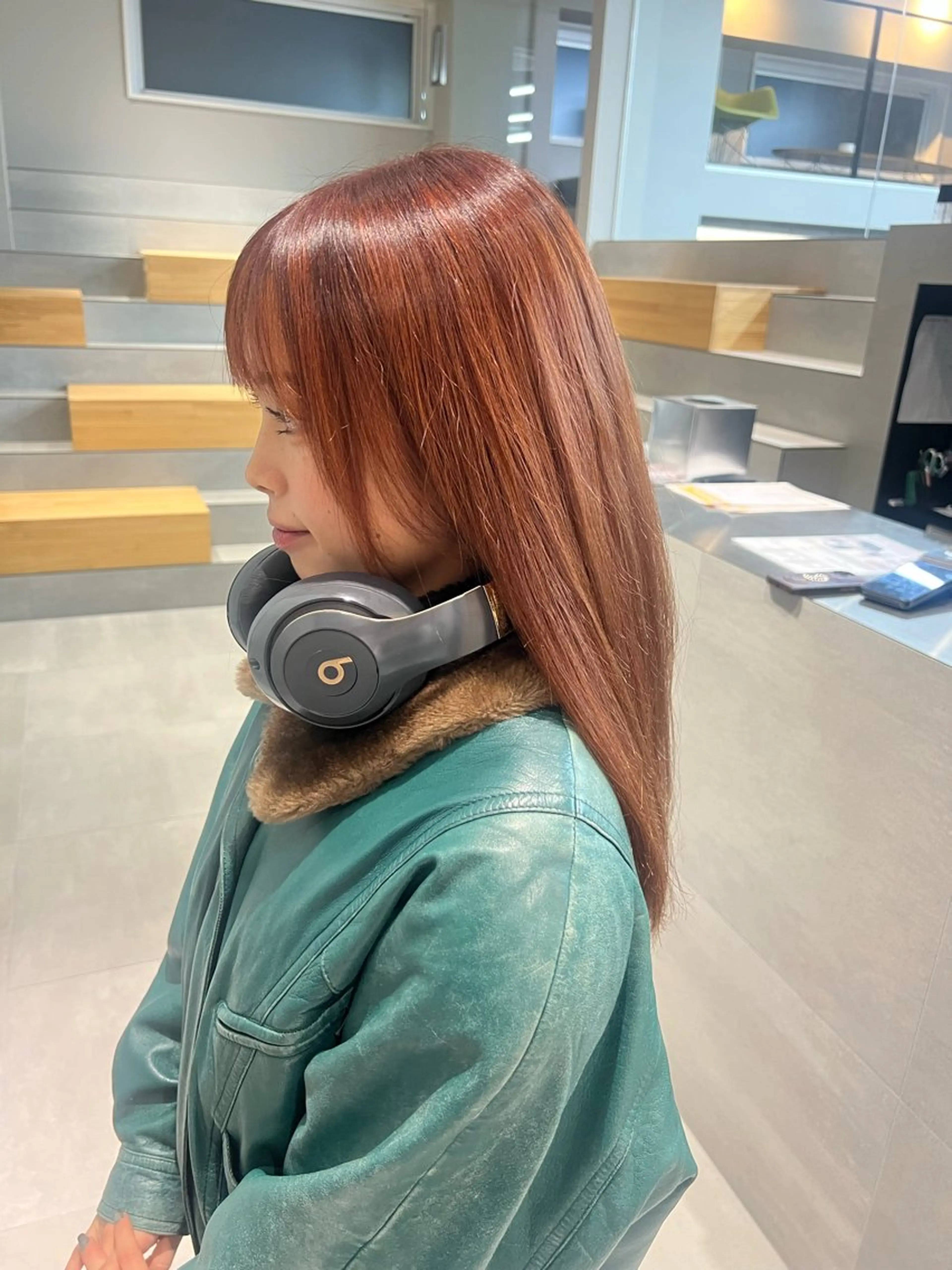 ミディアム カラー 吉沢遣人/レイヤー 艶カラー/パーマのヘアスタイル