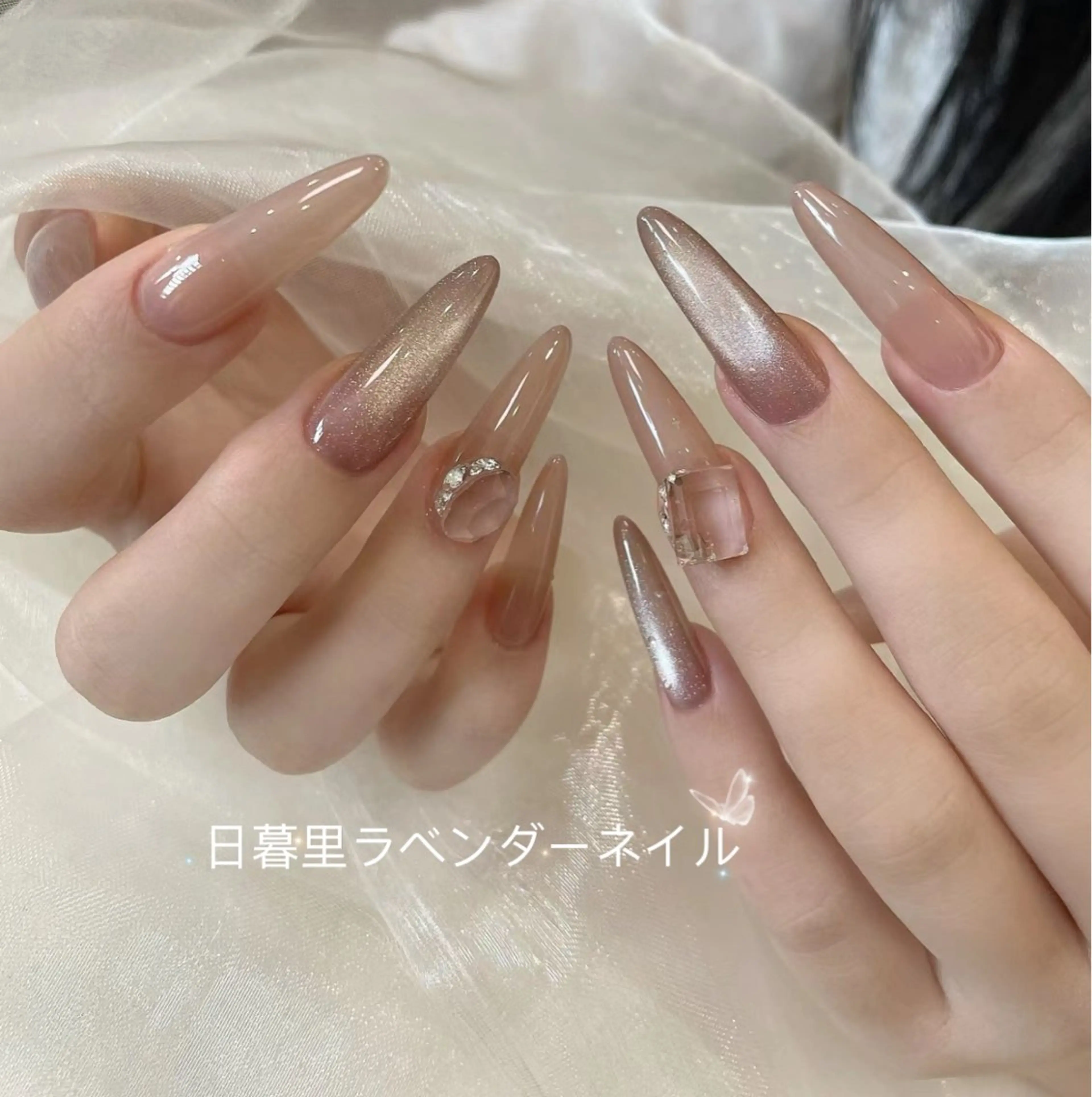 ネイル ラベンダー💖日暮里 ルル💖ネイルのネイルデザイン