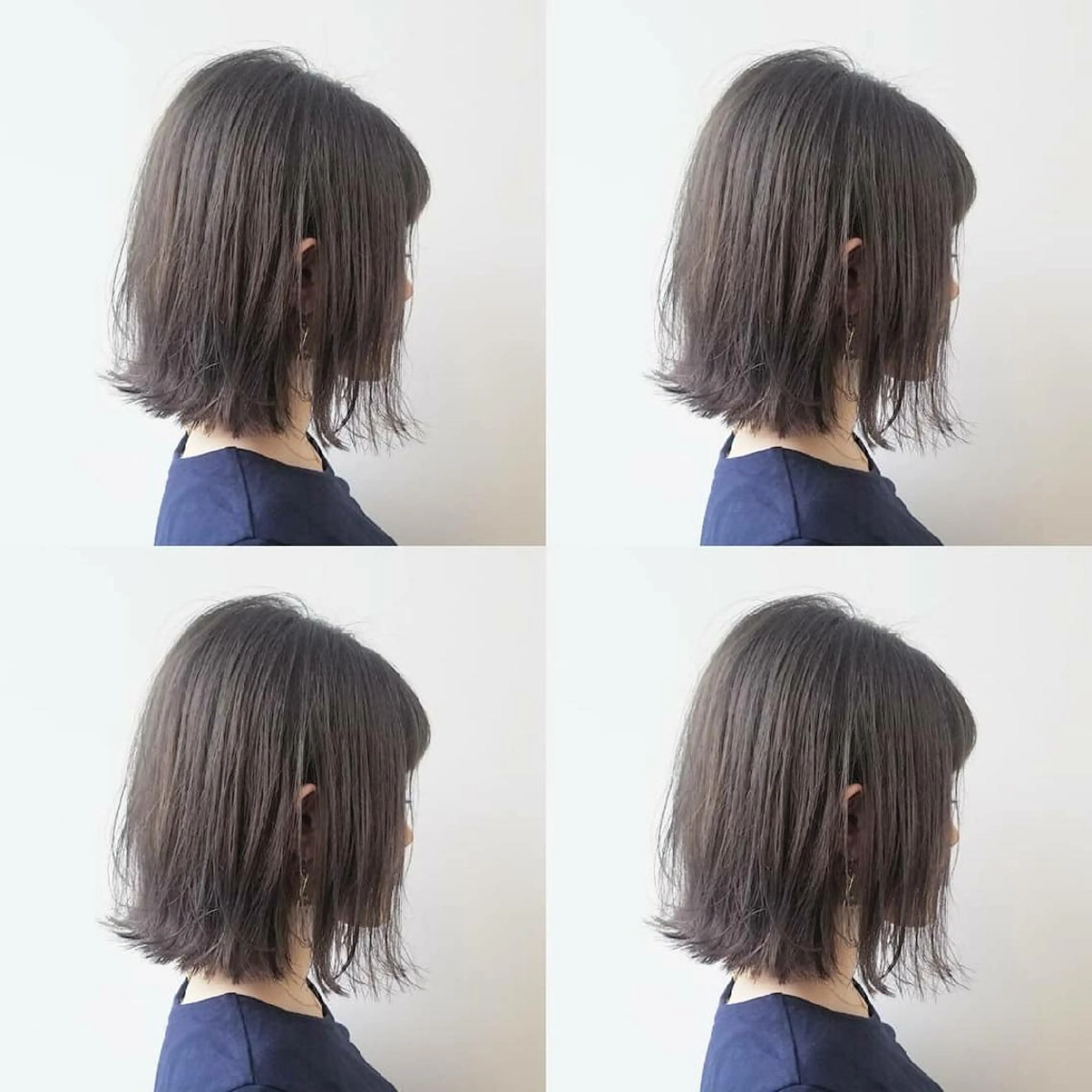 ミディアム カラー パーマ ボブ iplus✴ まつげ、眉毛、耳つぼのマツエク・マツパデザイン