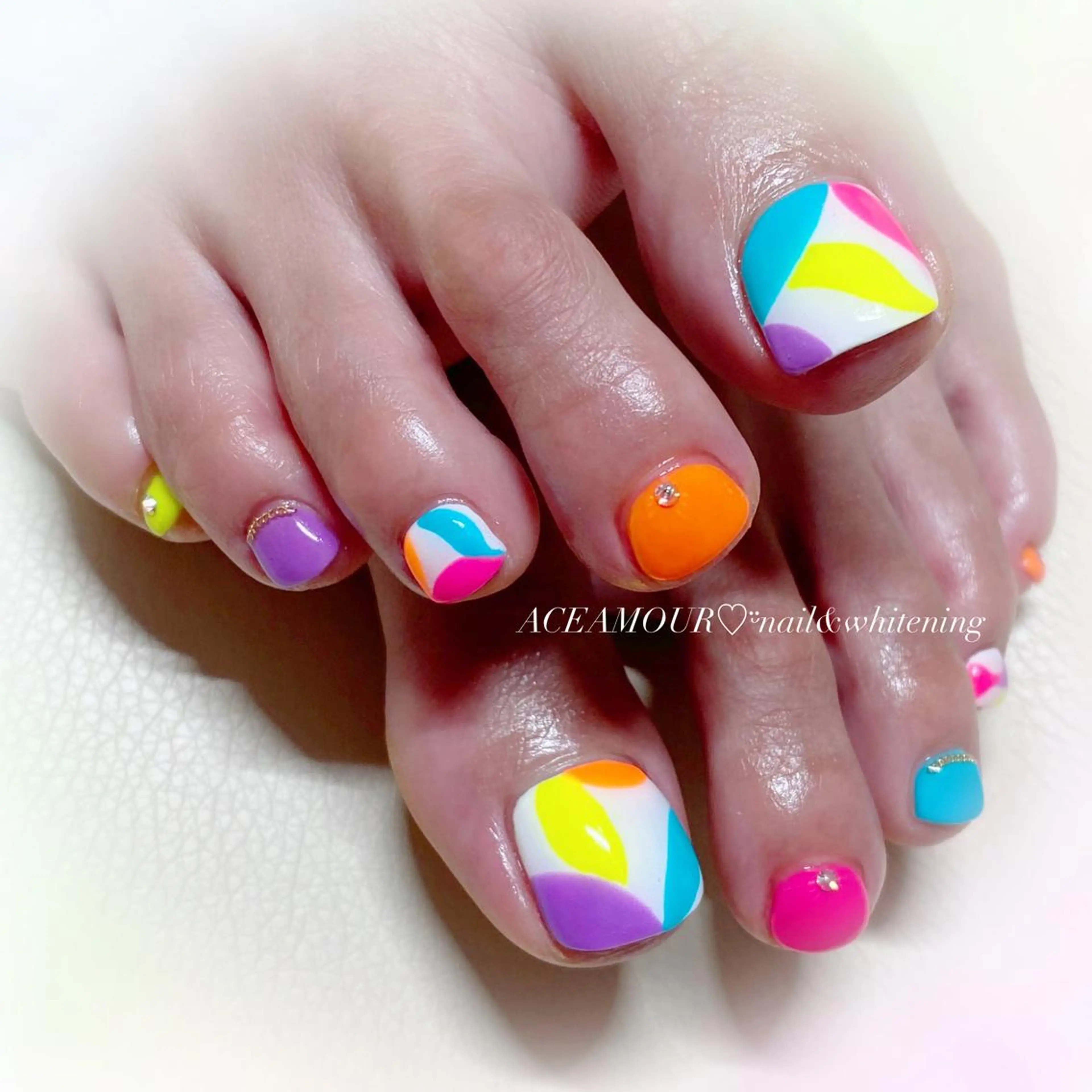 ネイル フットネイル ネイル/耳つぼ /新ホワイトニングのネイルデザイン