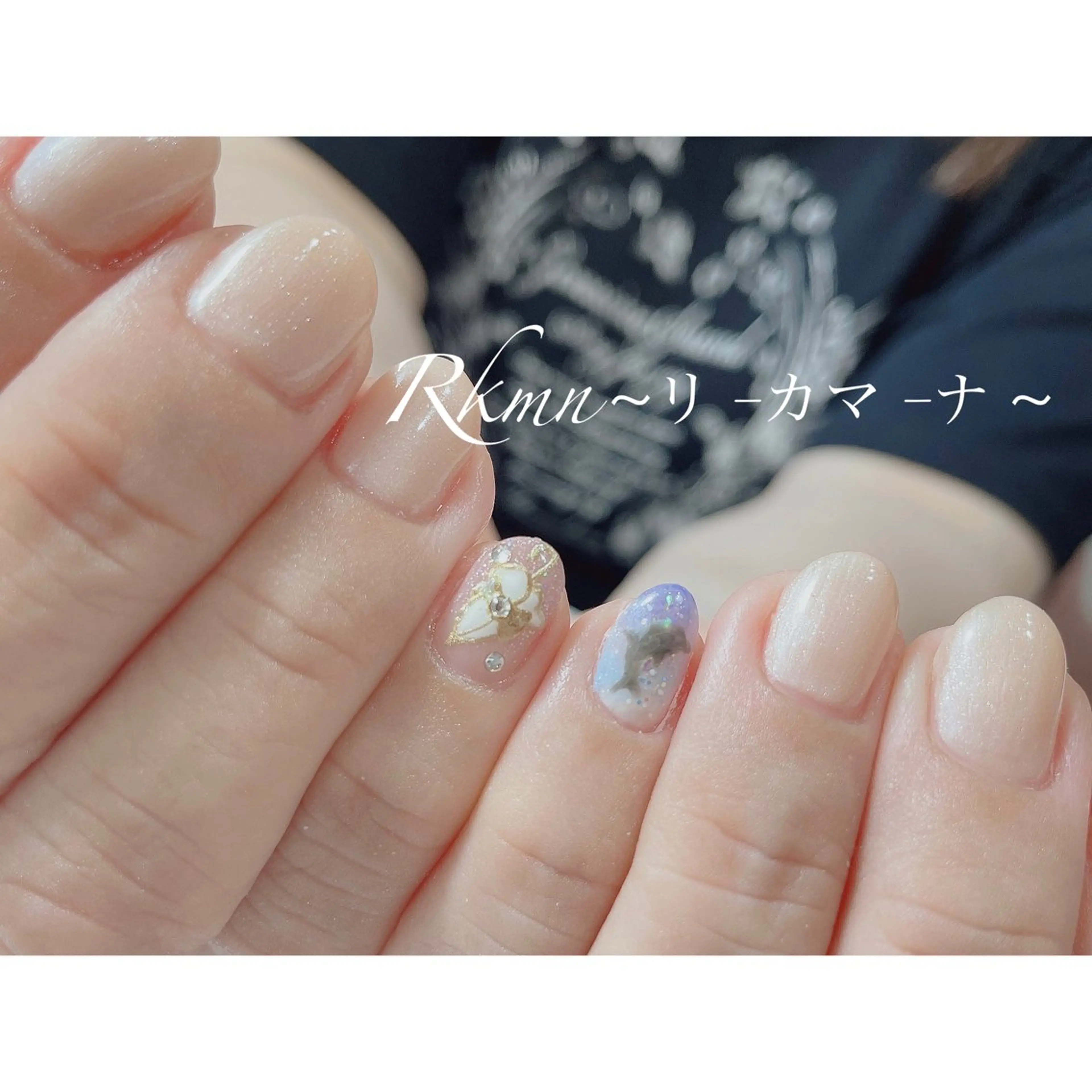 ネイル アートネイル シンプルネイル 春ネイル ハンドネイル フットネイル ハンドケア Rkmn ~リ-カマ-ナ~のネイルデザイン