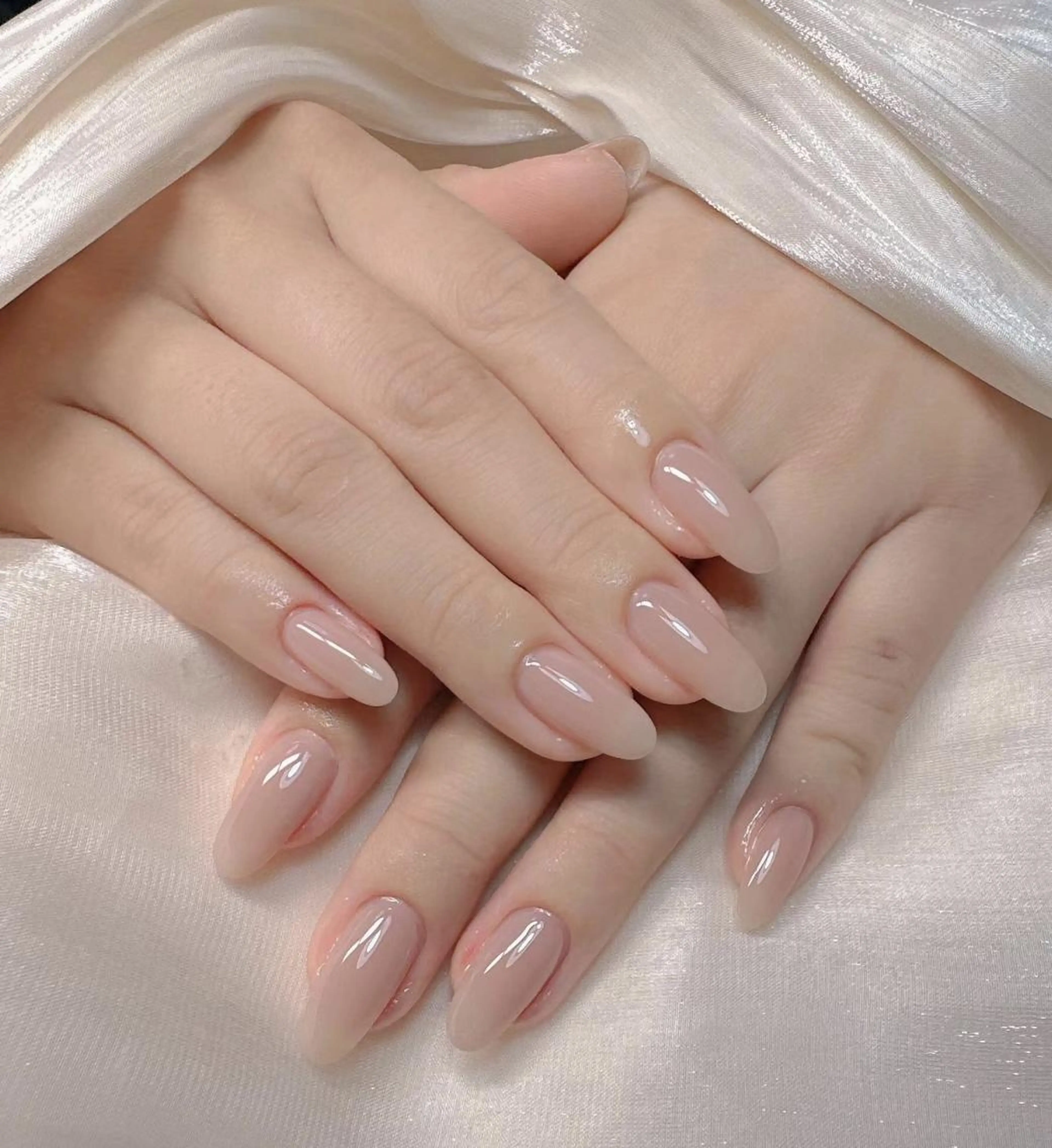 ネイル ワンカラーネイル AB マツエクネイルサロンのネイルデザイン