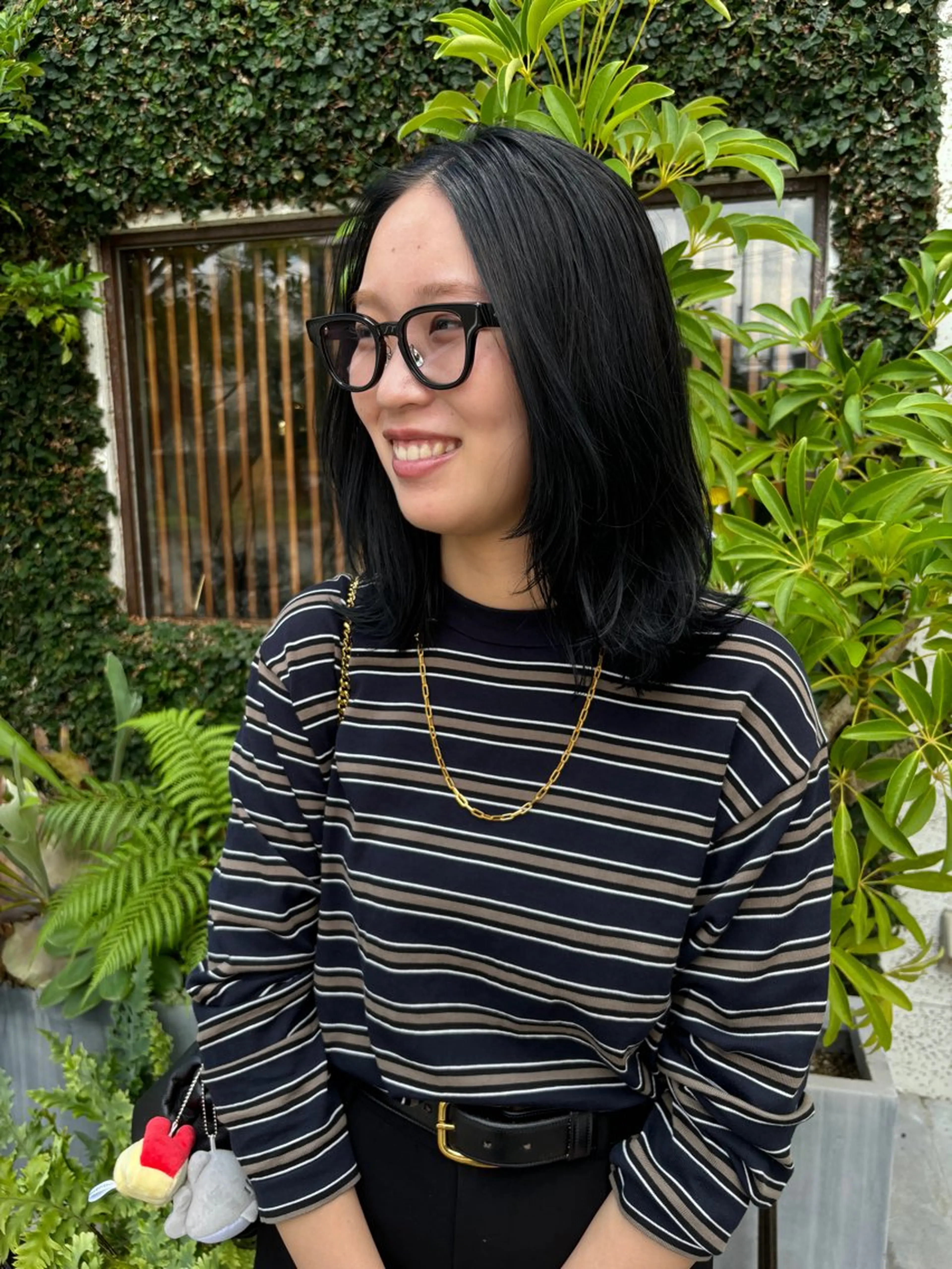 ミディアム カラー ブリーチ 透明感カラー Chiho / 梅田 / ボブ/ パーマのヘアスタイル