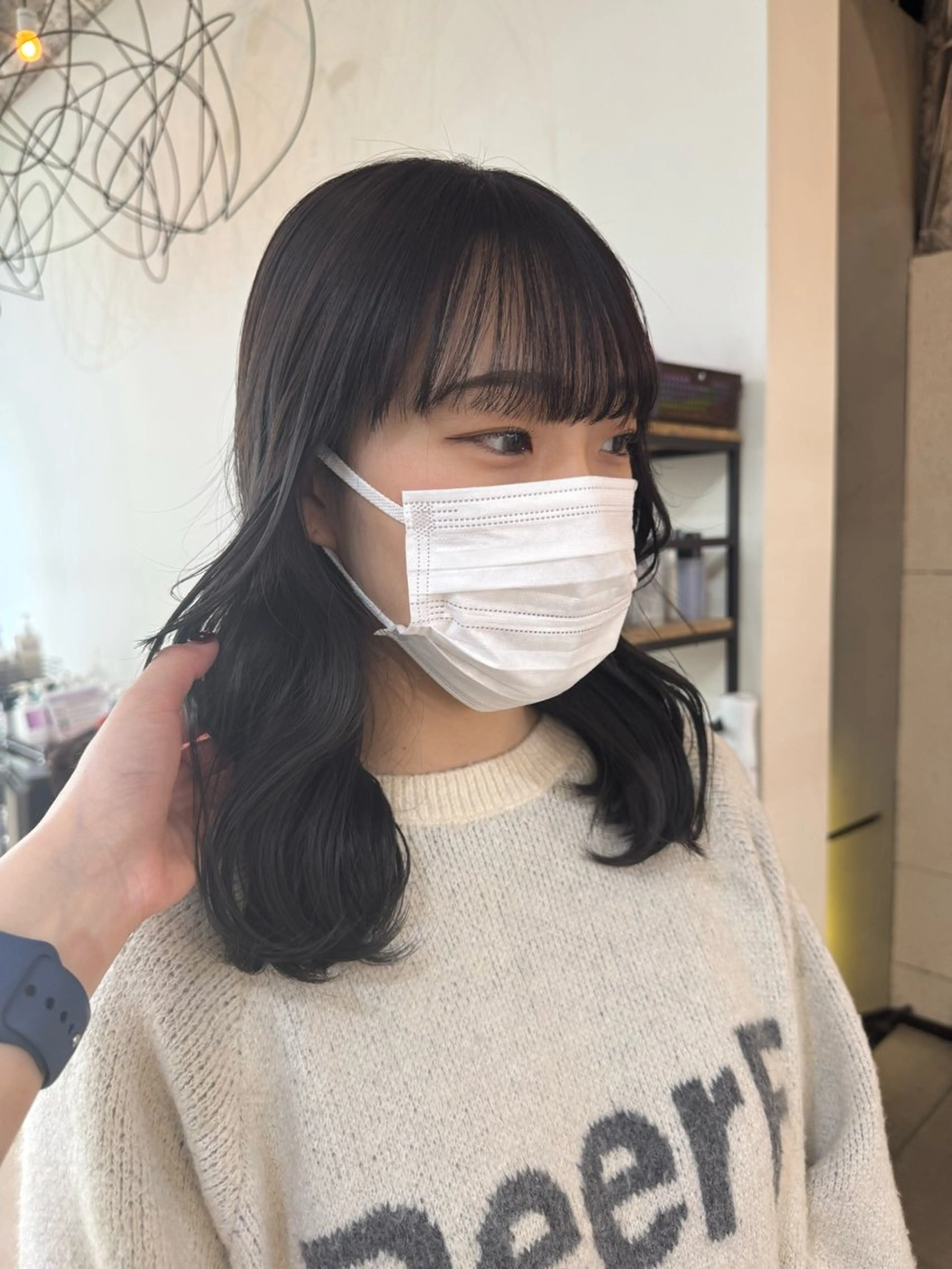 セミロング ヘアカラー SEAM所属・詩音 ／札幌美容師のヘアスタイル