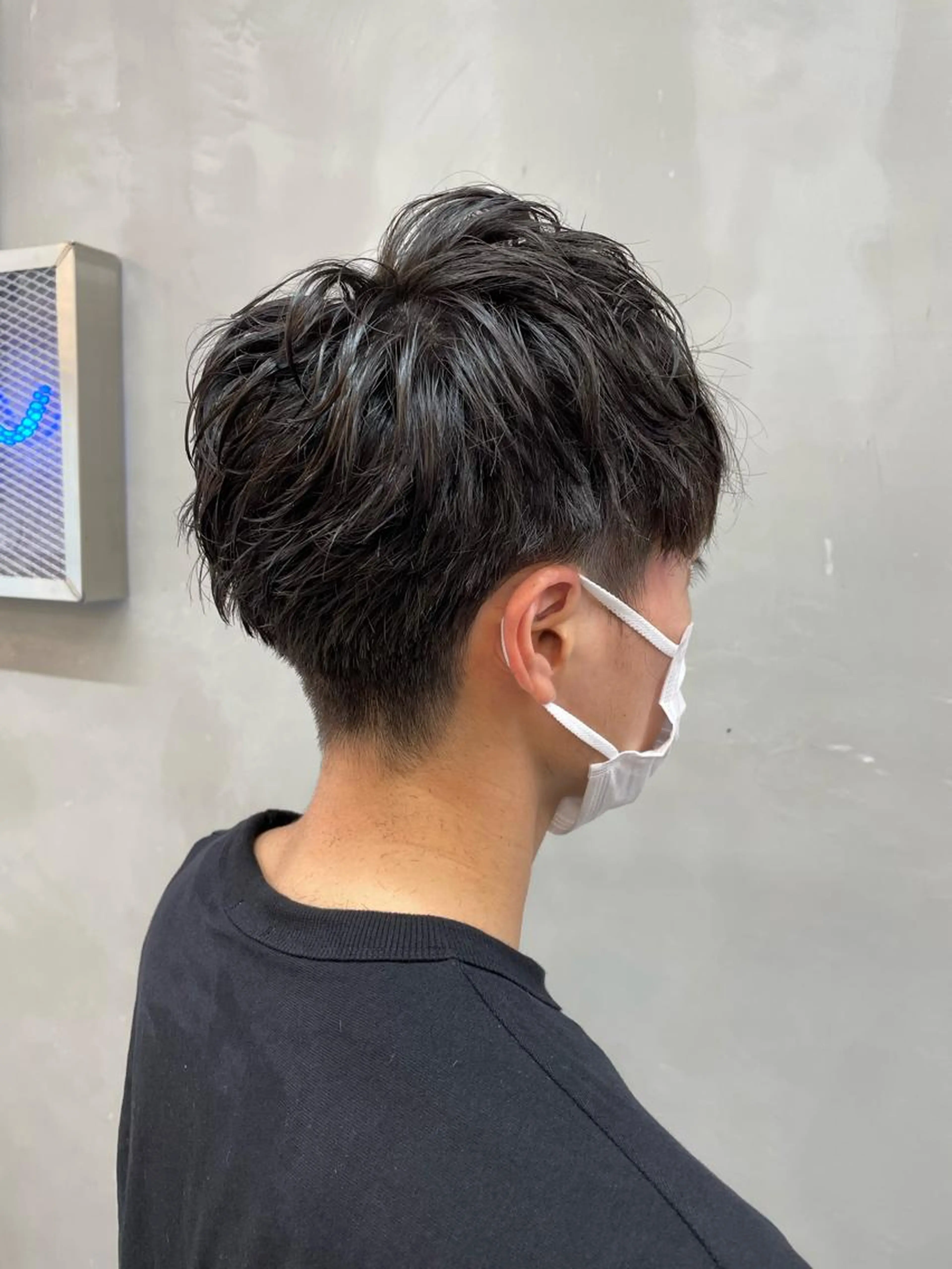 【直毛でセットしずらい方】ニュアンスパーマorリバースパーマ×メンズカット×マイクロバブルの写真