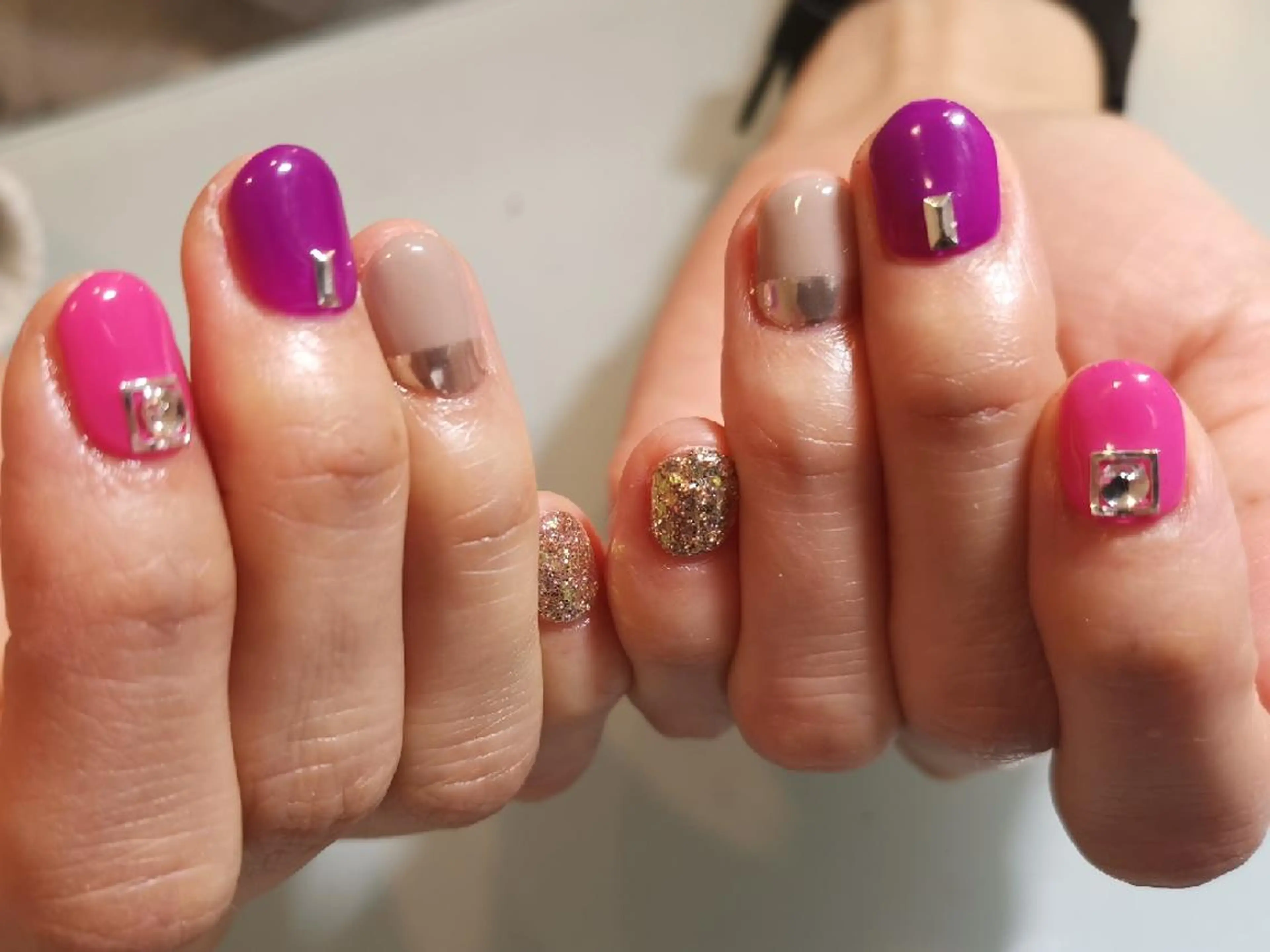 ネイル ミラーネイル 人気エリア💖完全個室【ルリエ】所属・ネイルサロン Lelienルリエのネイルデザイン