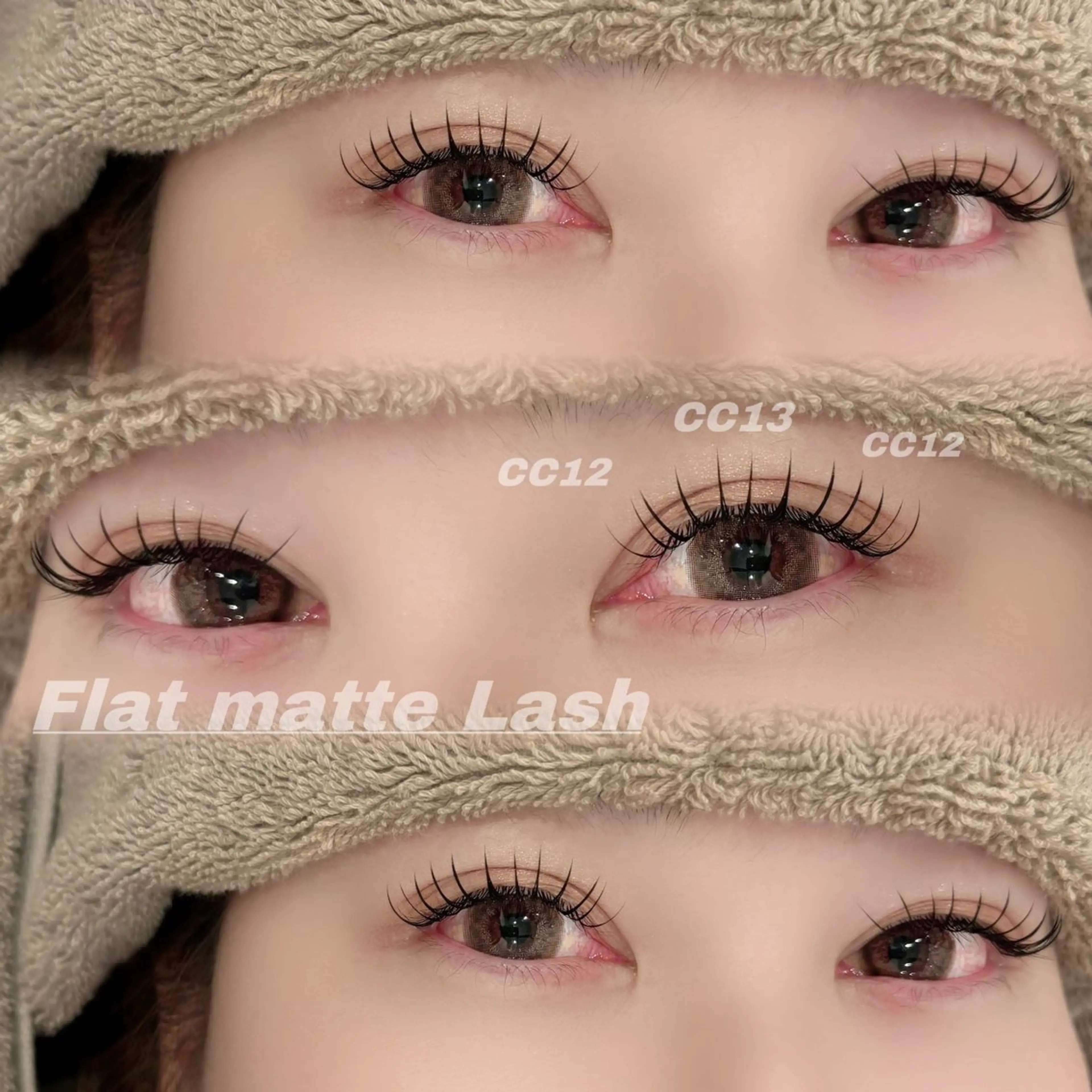 マツエク・マツパ 束感まつ毛 CCカール Cカール フラットラッシュ Eye ELSA lash栄店 長沼の眉毛・アイブロウイメージ