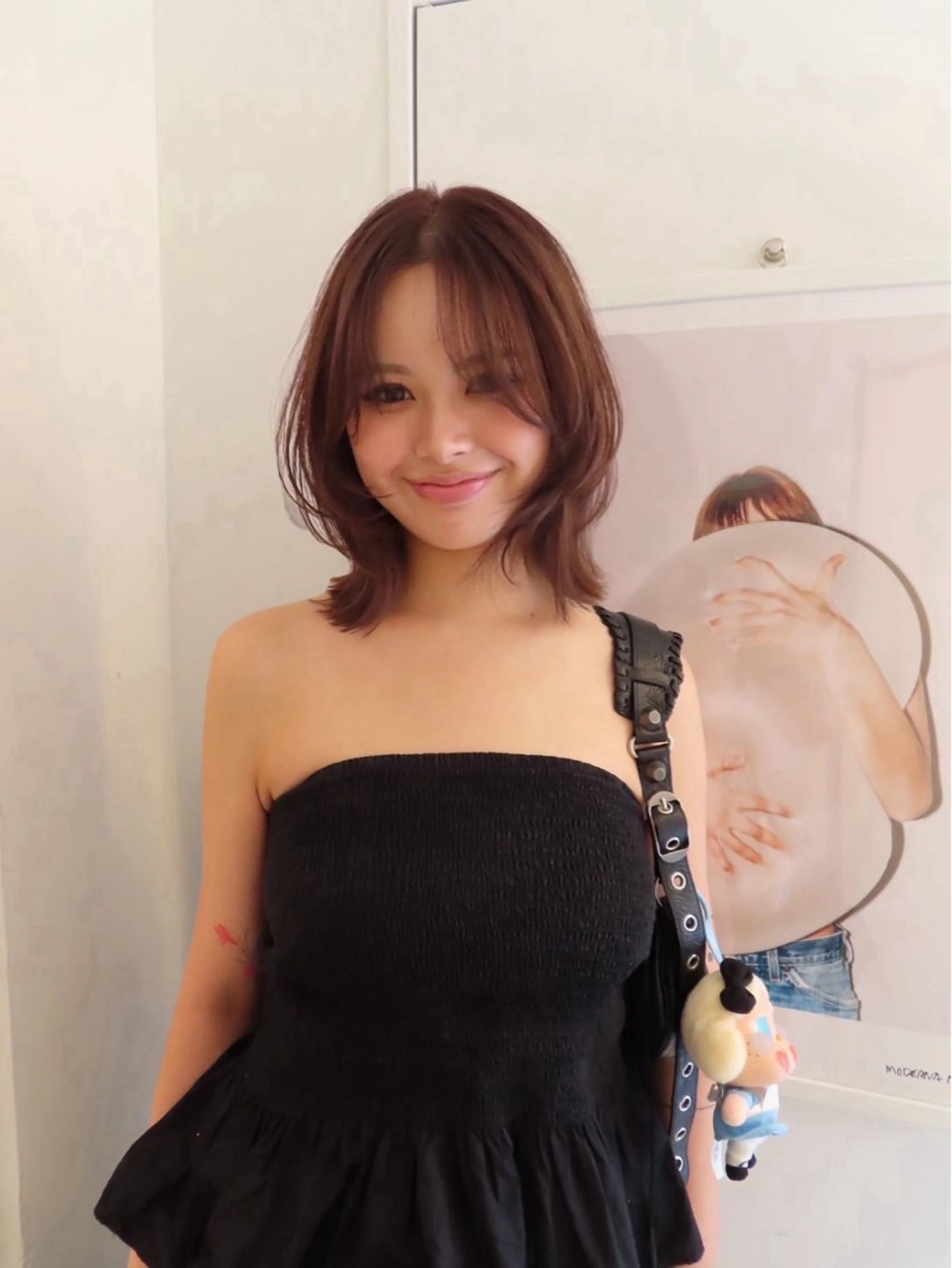 ミディアム ヘアカラー rizu　/ ボブ /中明度カラー❤︎のヘアスタイル