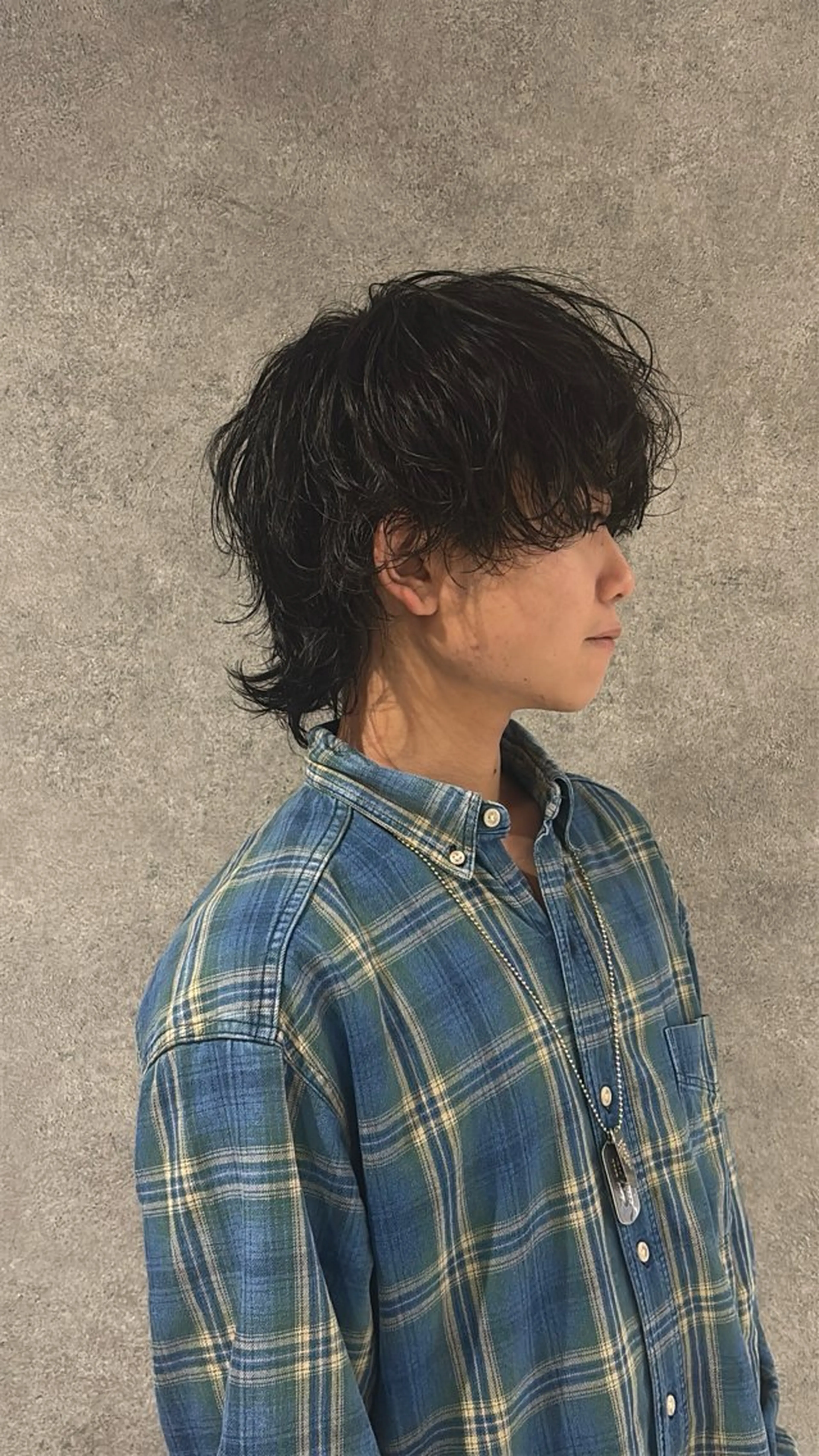 ショート パーマ メンズ メンズパーマ カット パーマ りんと/メンズ/ 艶カラーのヘアスタイル