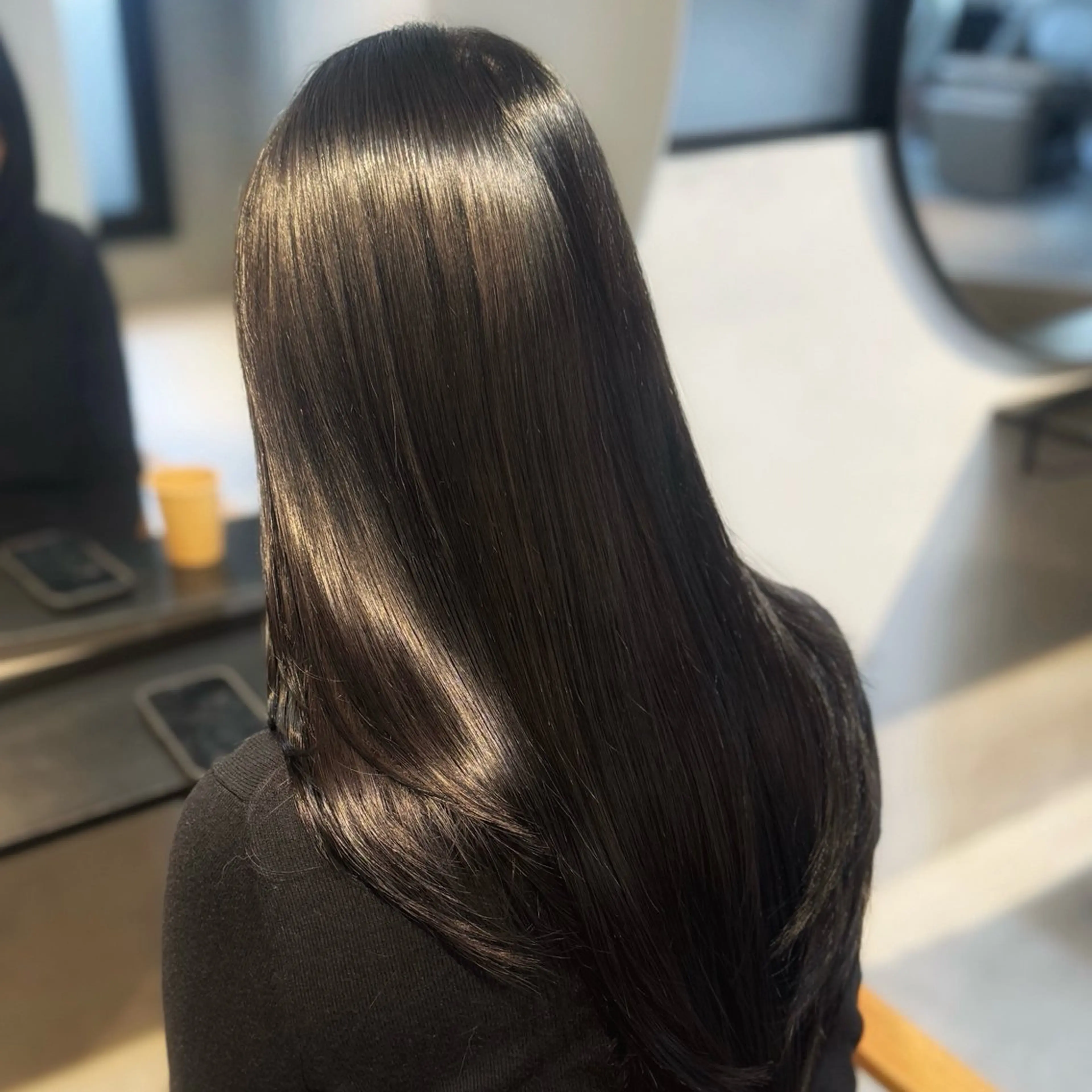 セミロング カラー ヘアカラー LENORA所属・肥後橋美容室/ 透明感カラー/韓国風のヘアスタイル