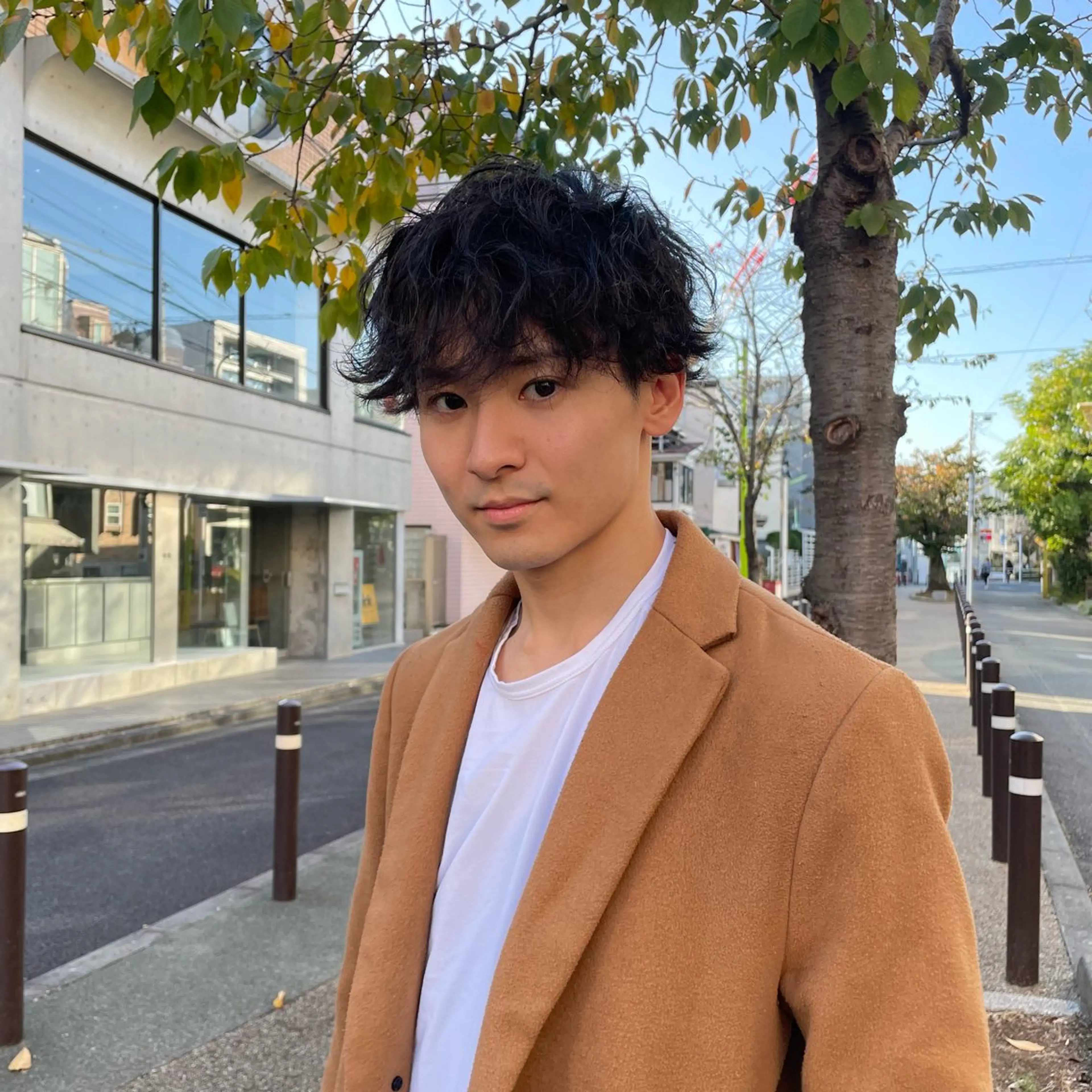 パーマ メンズ メンズパーマ スパイラルパーマ 西村 友佑のヘアスタイル