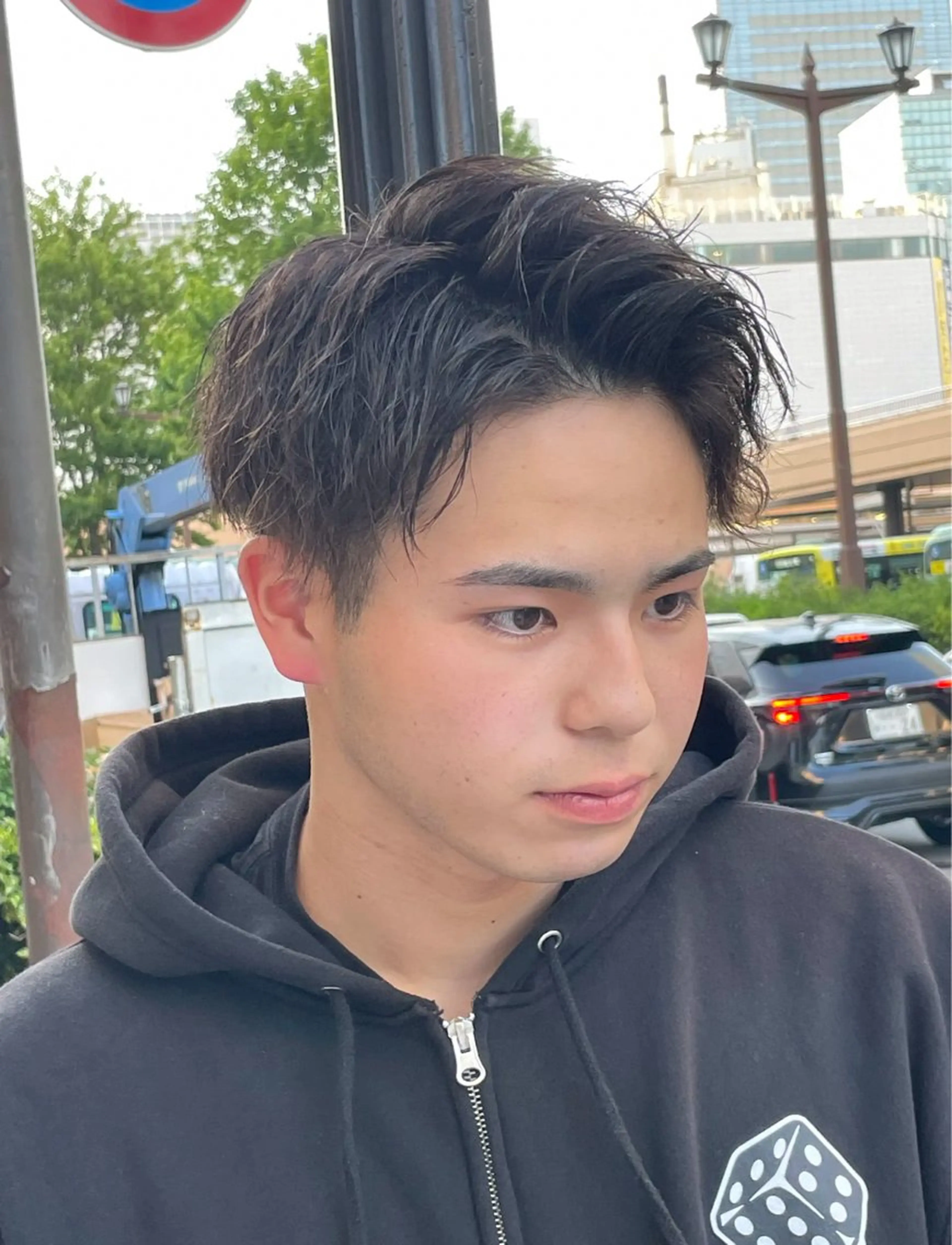 ミディアム メンズ 武田 駿兵のヘアスタイル