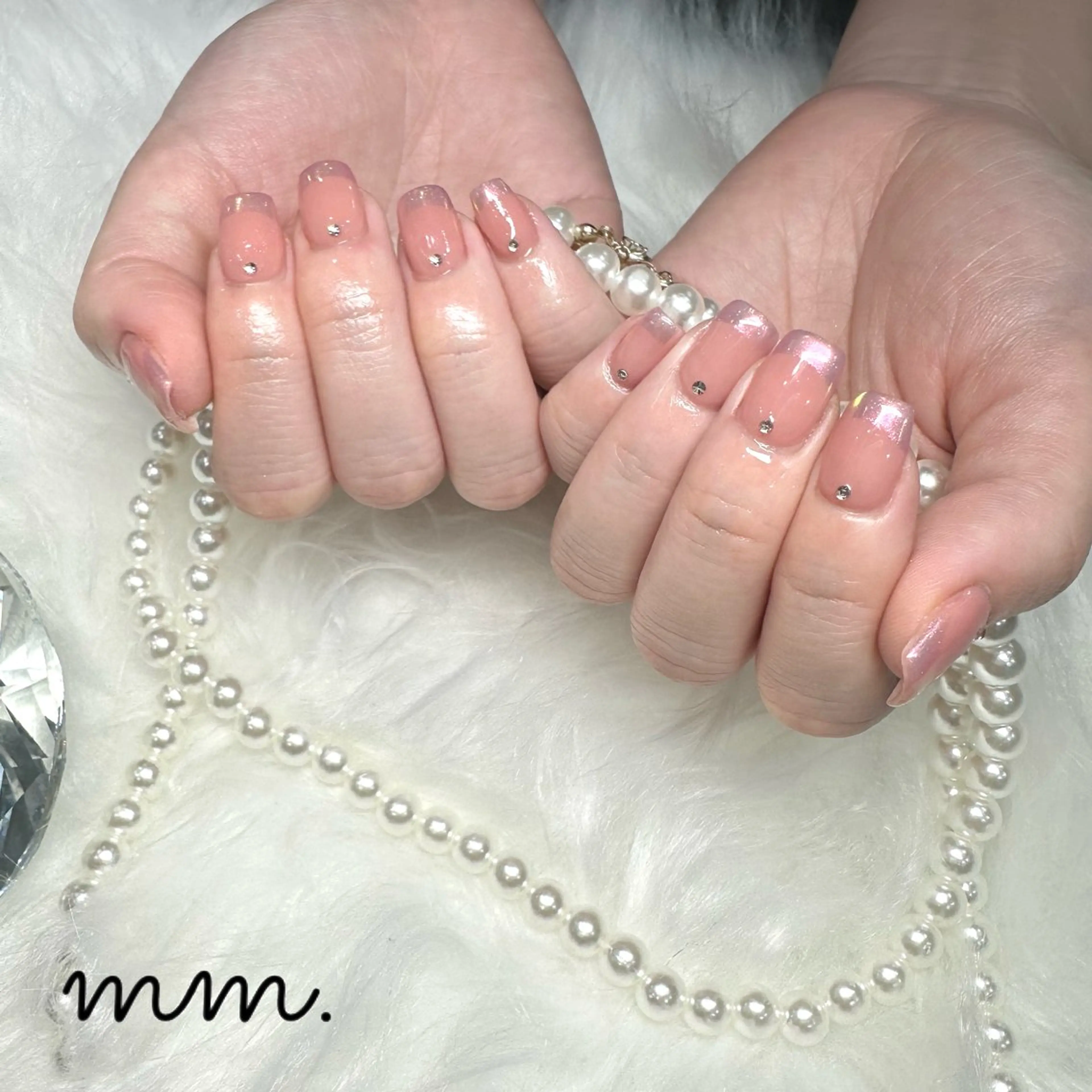 ネイル ハンドネイル 🩷🩵mm.大宮 Riyo🧸🩵🩷のネイルデザイン