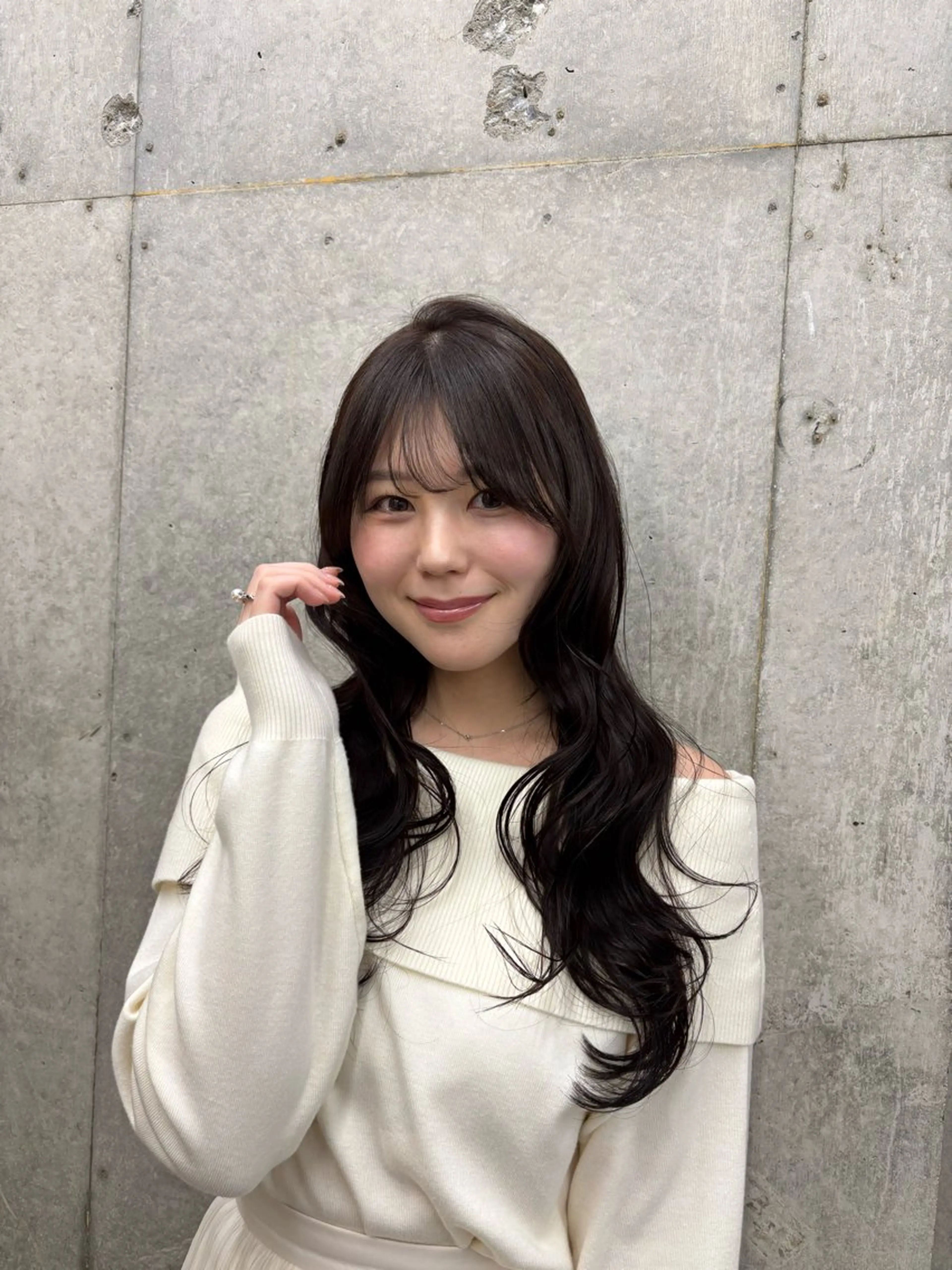 ロング カラー くせ毛 髪質改善 縮毛矯正 カット ヘアカラー 縮毛矯正 トリートメント 巻ける縮毛矯正🌸 勝倉　麗のヘアスタイル