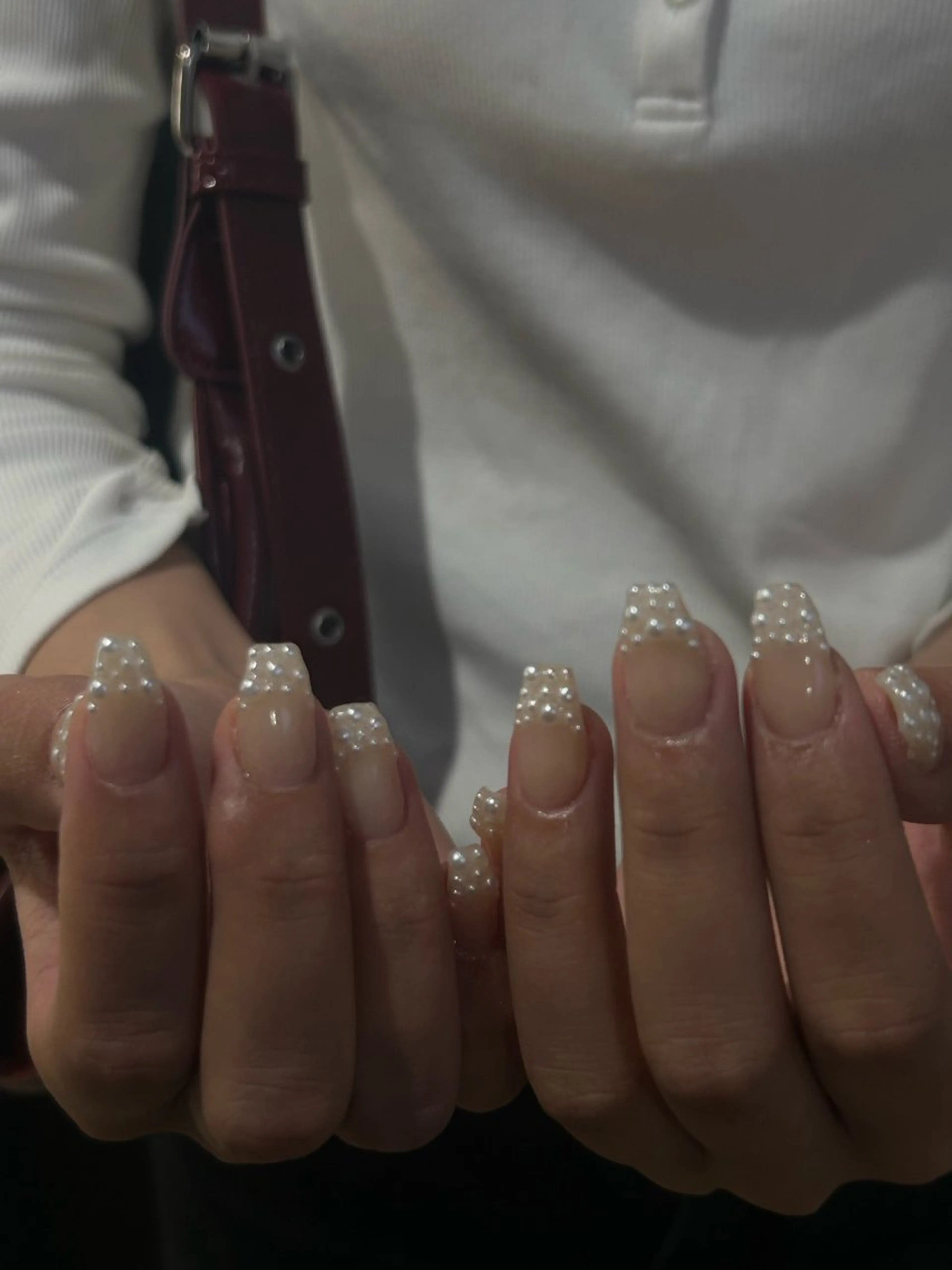 ネイル フレンチネイル ニュアンスネイル シンプルネイル Yuni.所属・sakae yurinaのネイルデザイン