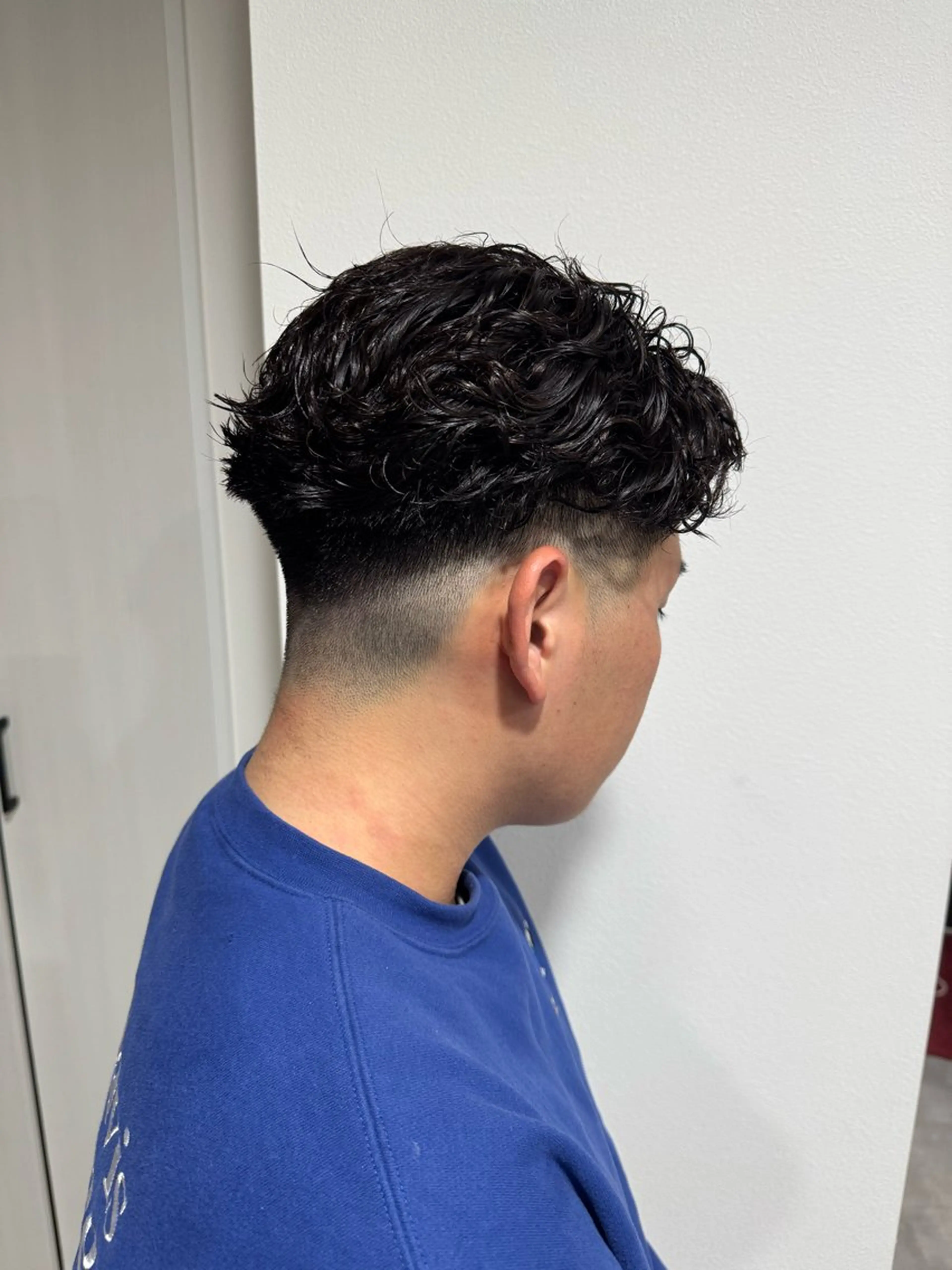 パーマ メンズ カット パーマ 平尾/艶カラー/ アッシュ系/中川誠大のヘアスタイル