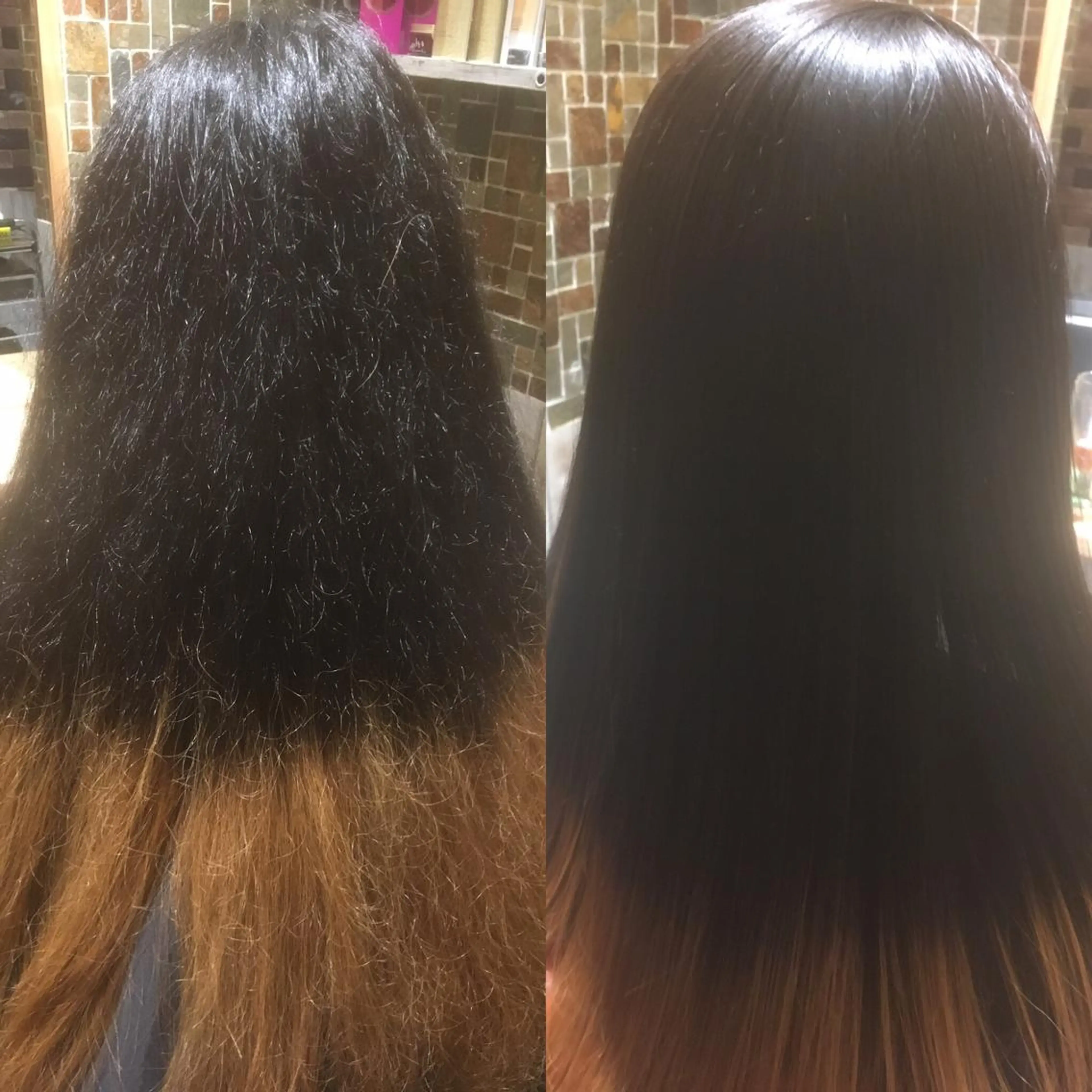 フォルムカット+水抜き縮毛ストレート+高級トリートメントの写真