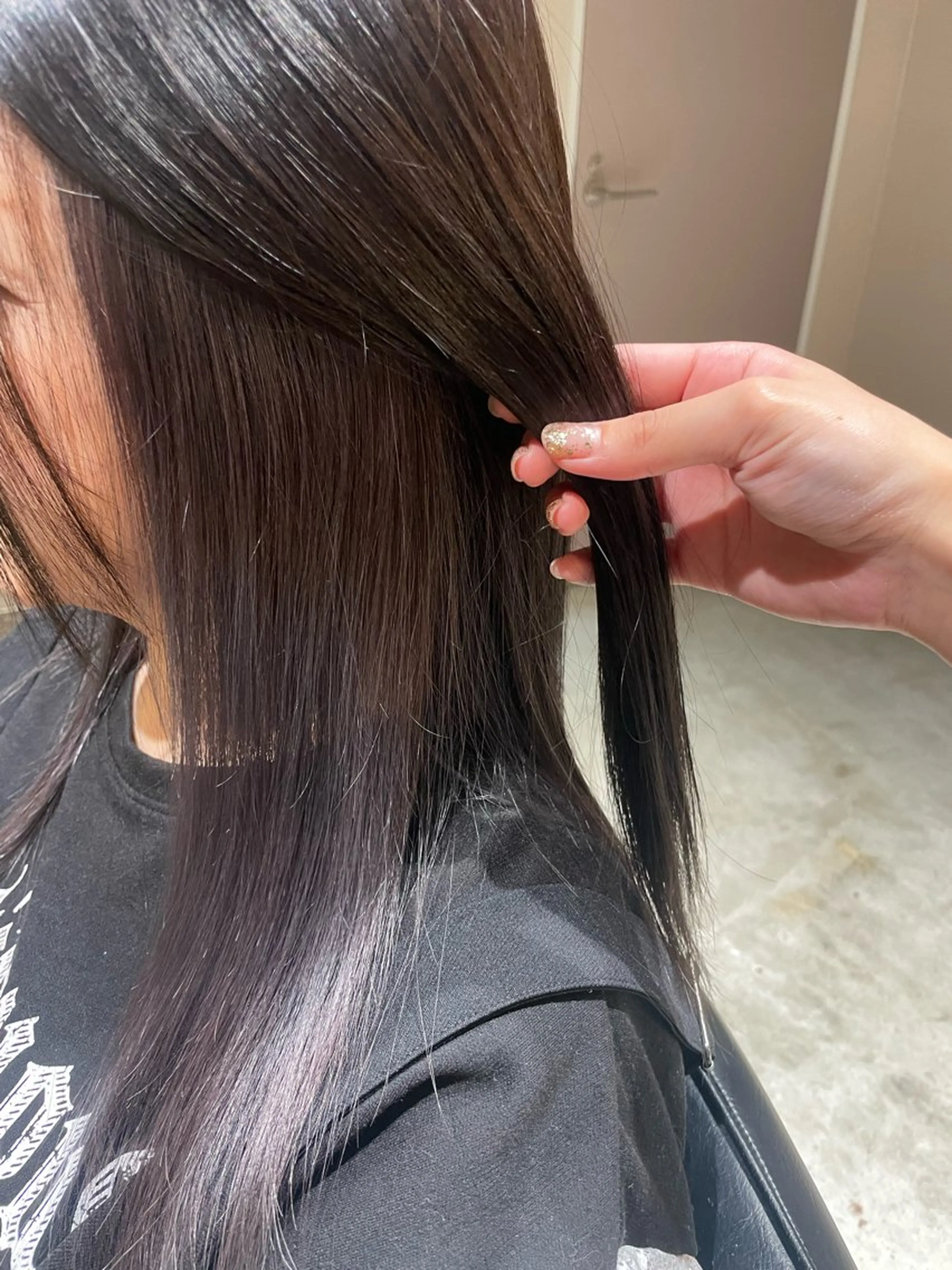 セミロング ヘアカラー 渡部 円のヘアスタイル