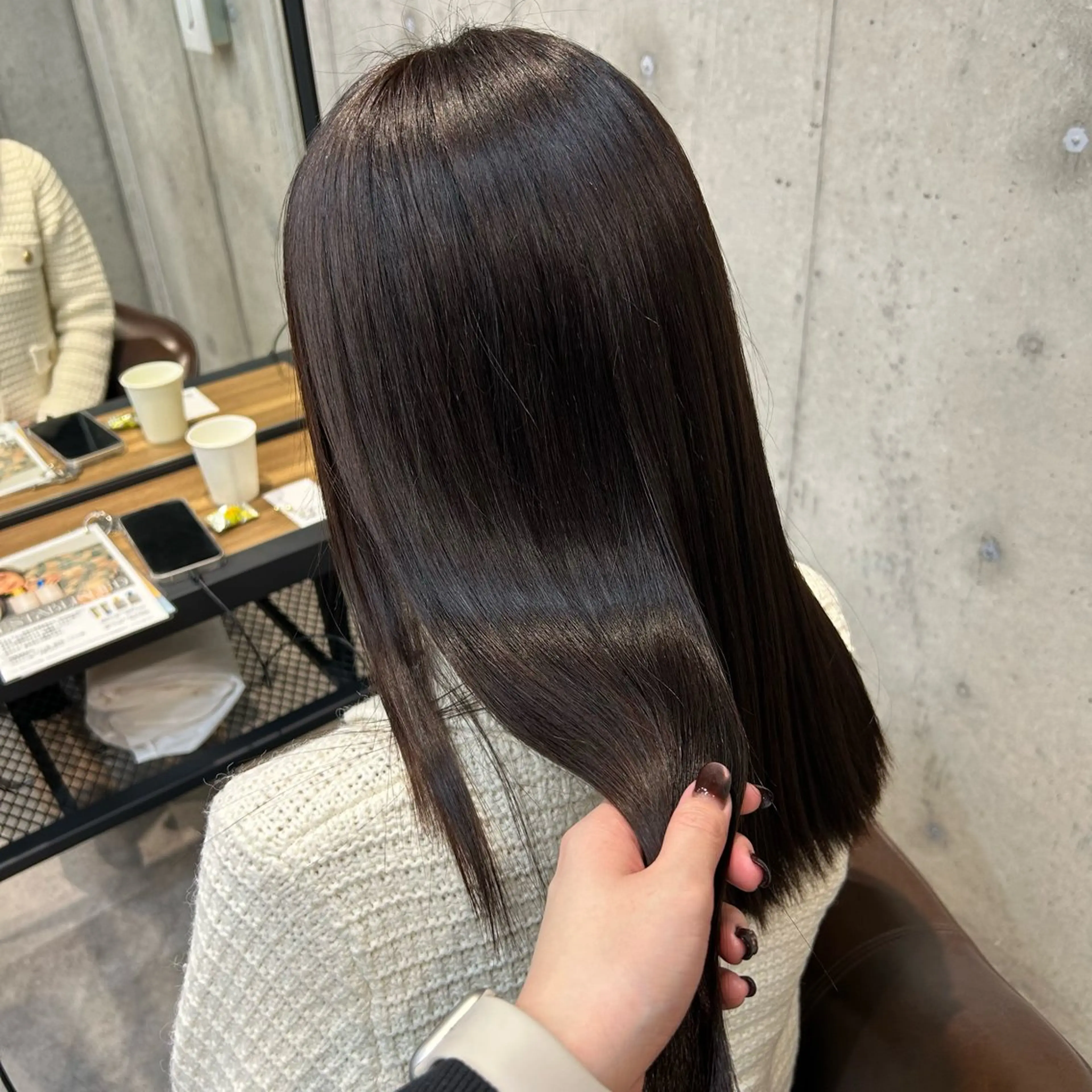 【1月23日限定🈹】ツヤ感ケアワンカラー＋選べるトリートメント付き🎀の写真