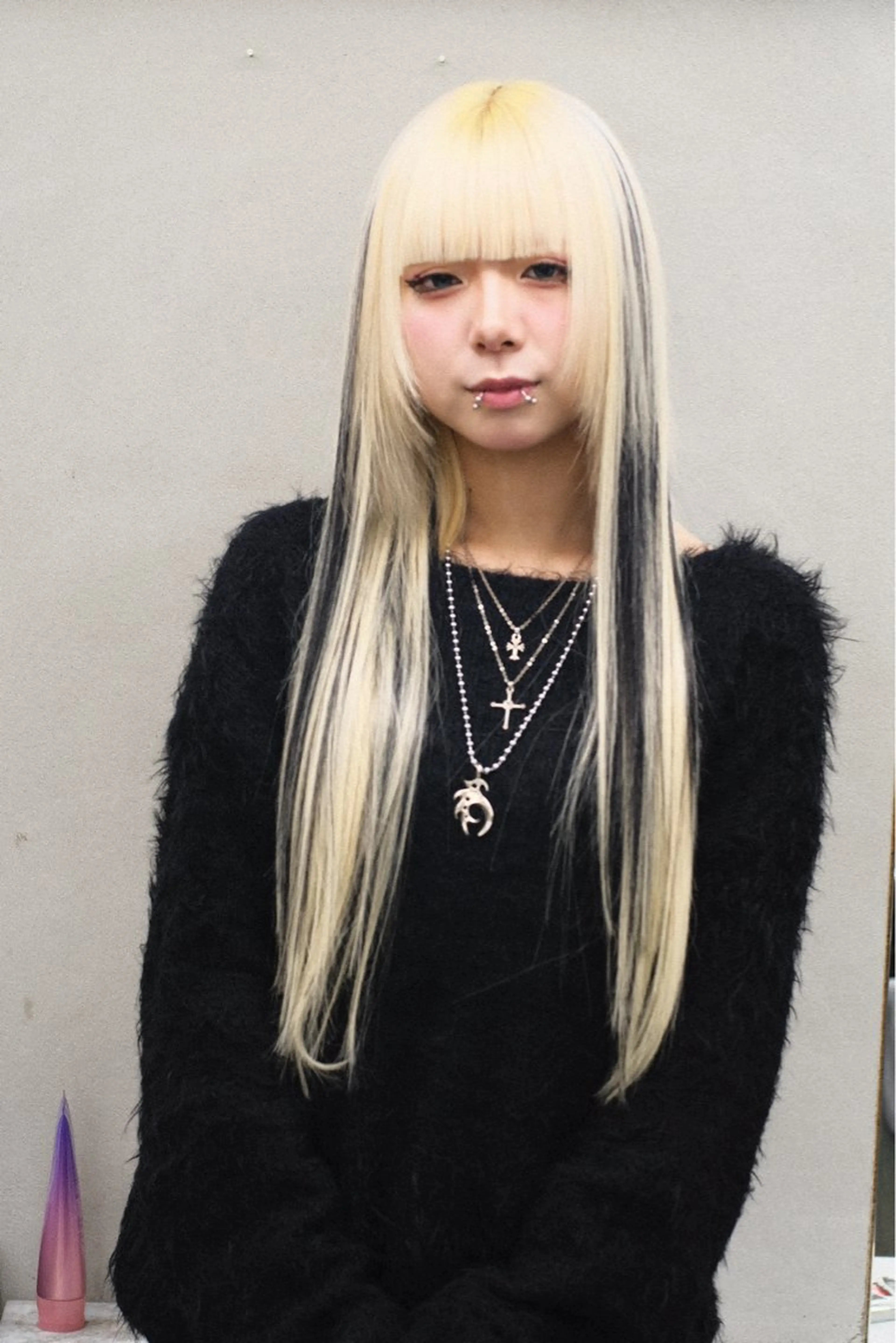 セミロング カラー ヘアアレンジ カット ヘアカラー エクステ 個性爆弾💣 ダブルカラー/ゆかのヘアスタイル