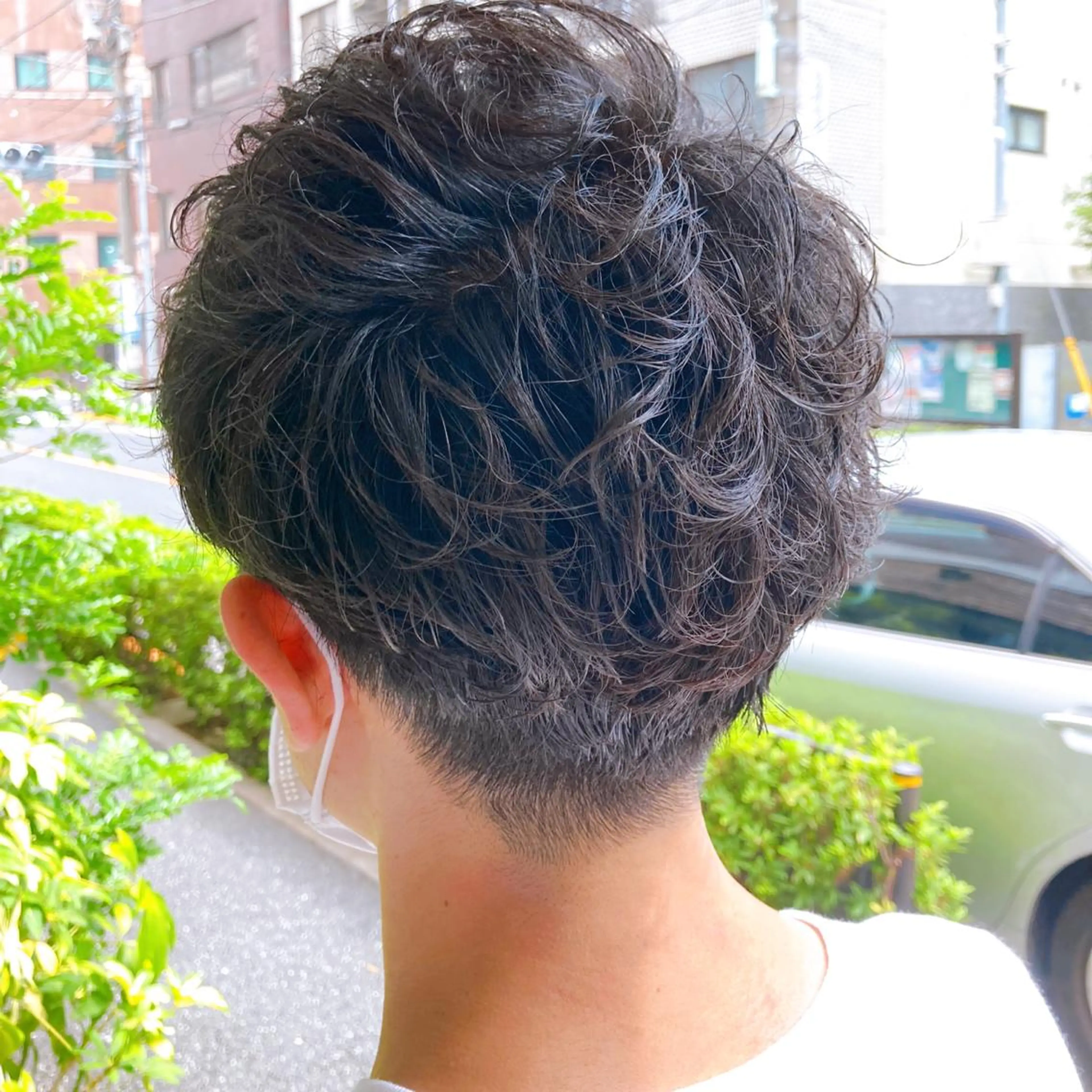 ショート パーマ メンズ 勝俣 政季のヘアスタイル