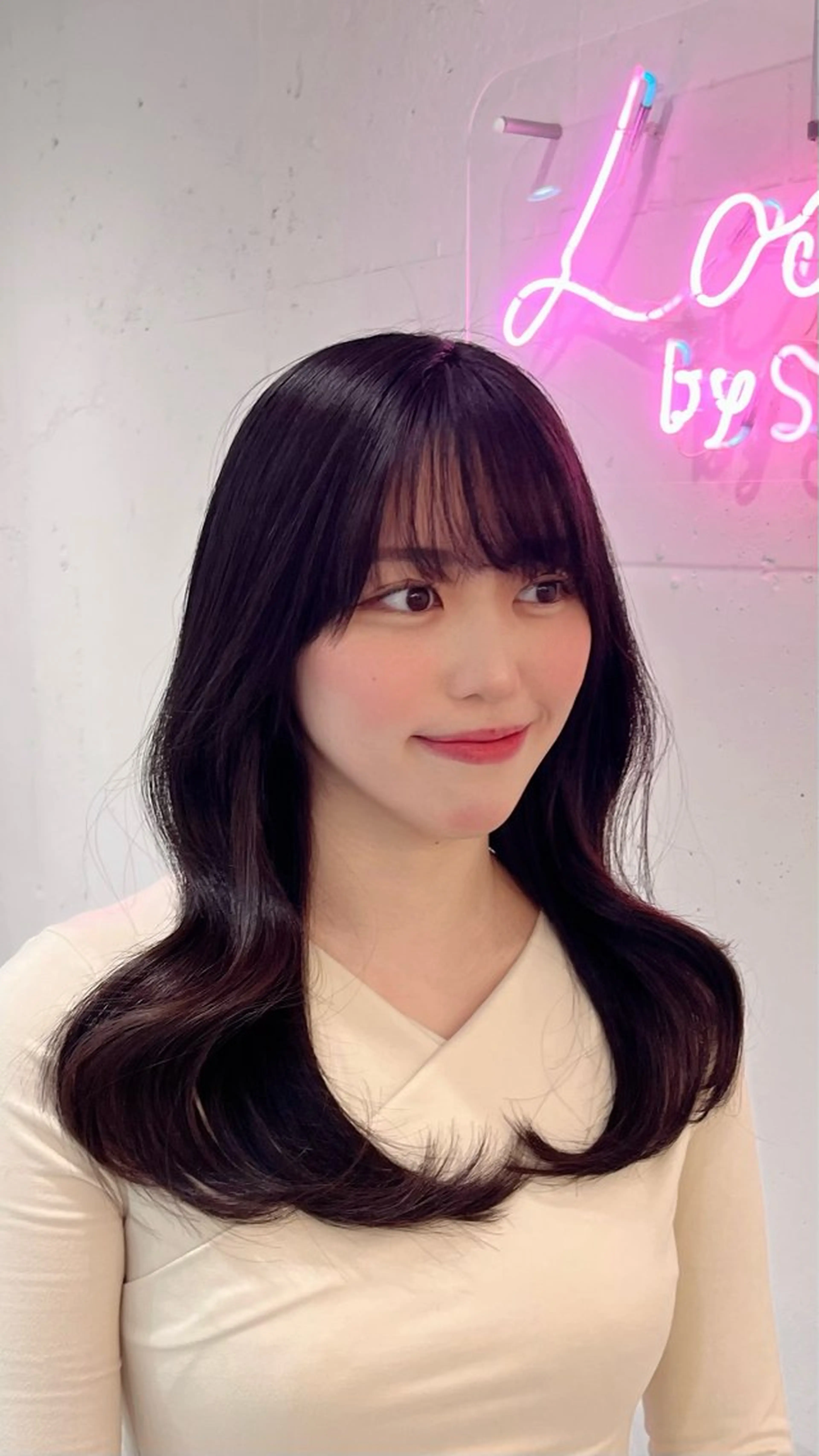 ロング 新宿/小顔レイヤー/ 顔まわり/西慶太朗のヘアスタイル