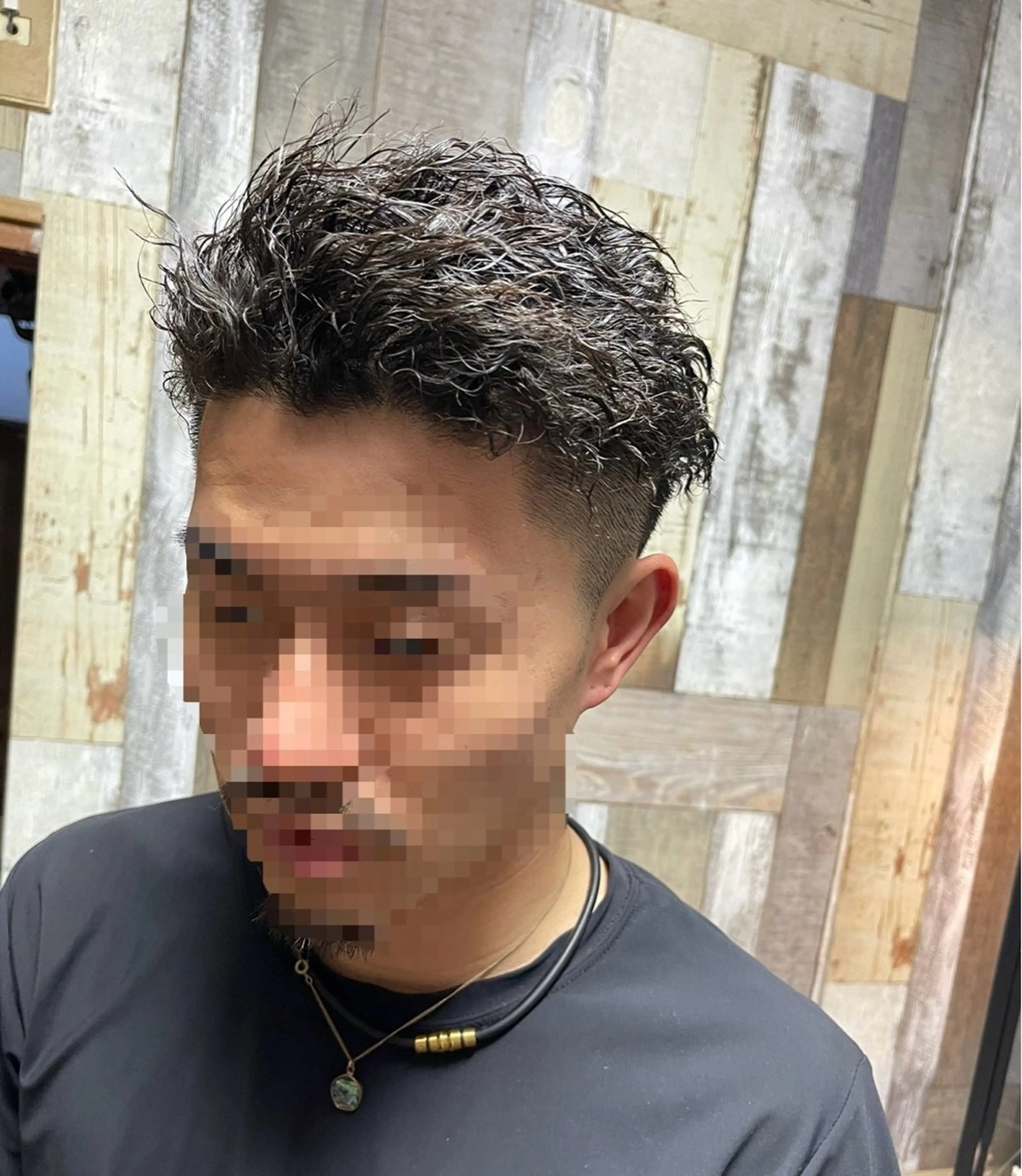 ショート パーマ メンズ カット パーマ トリートメント spaski所属・メンズ特化型/永井 友貴のヘアスタイル