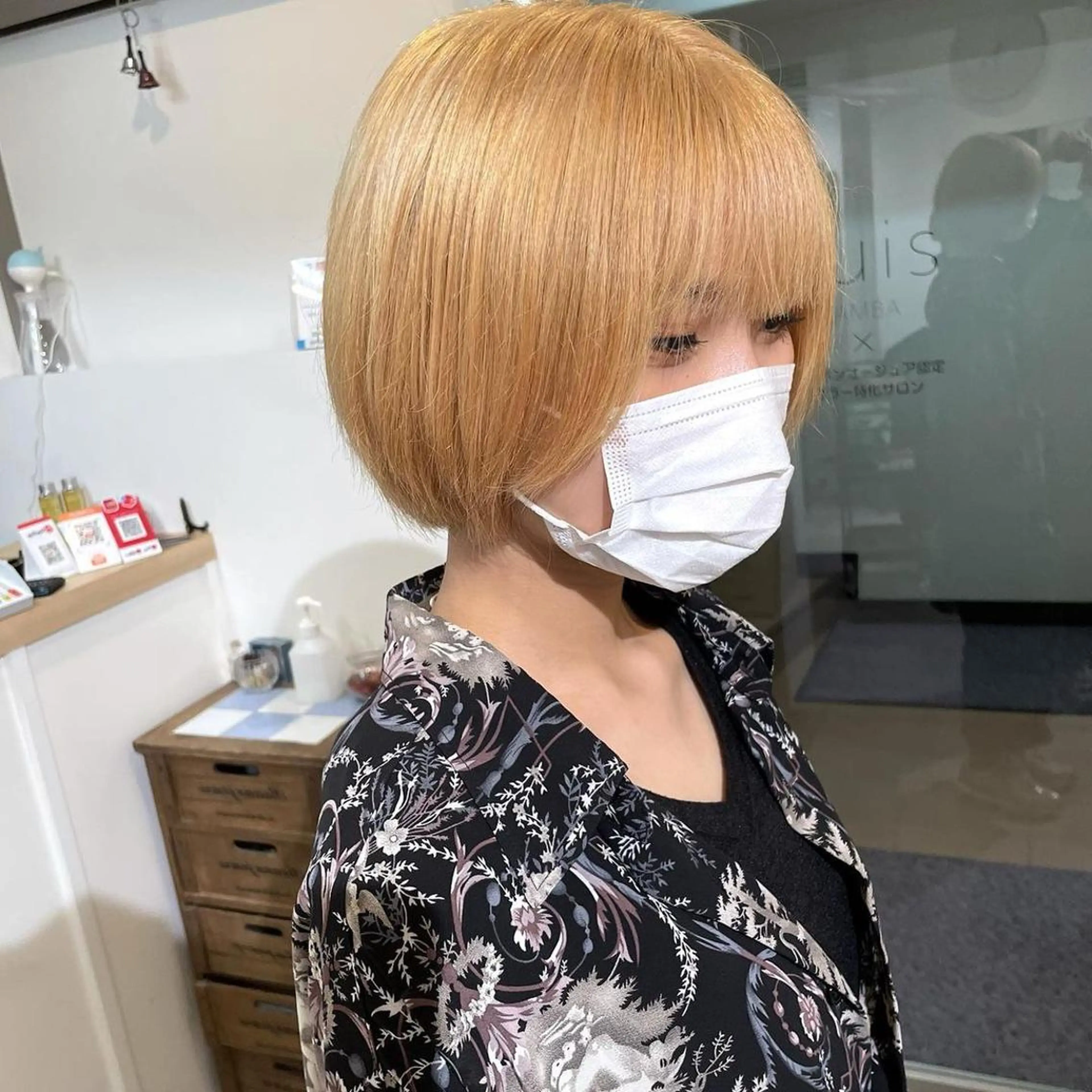 ショート カラー 髪質改善 Noe心斎橋店のヘアスタイル