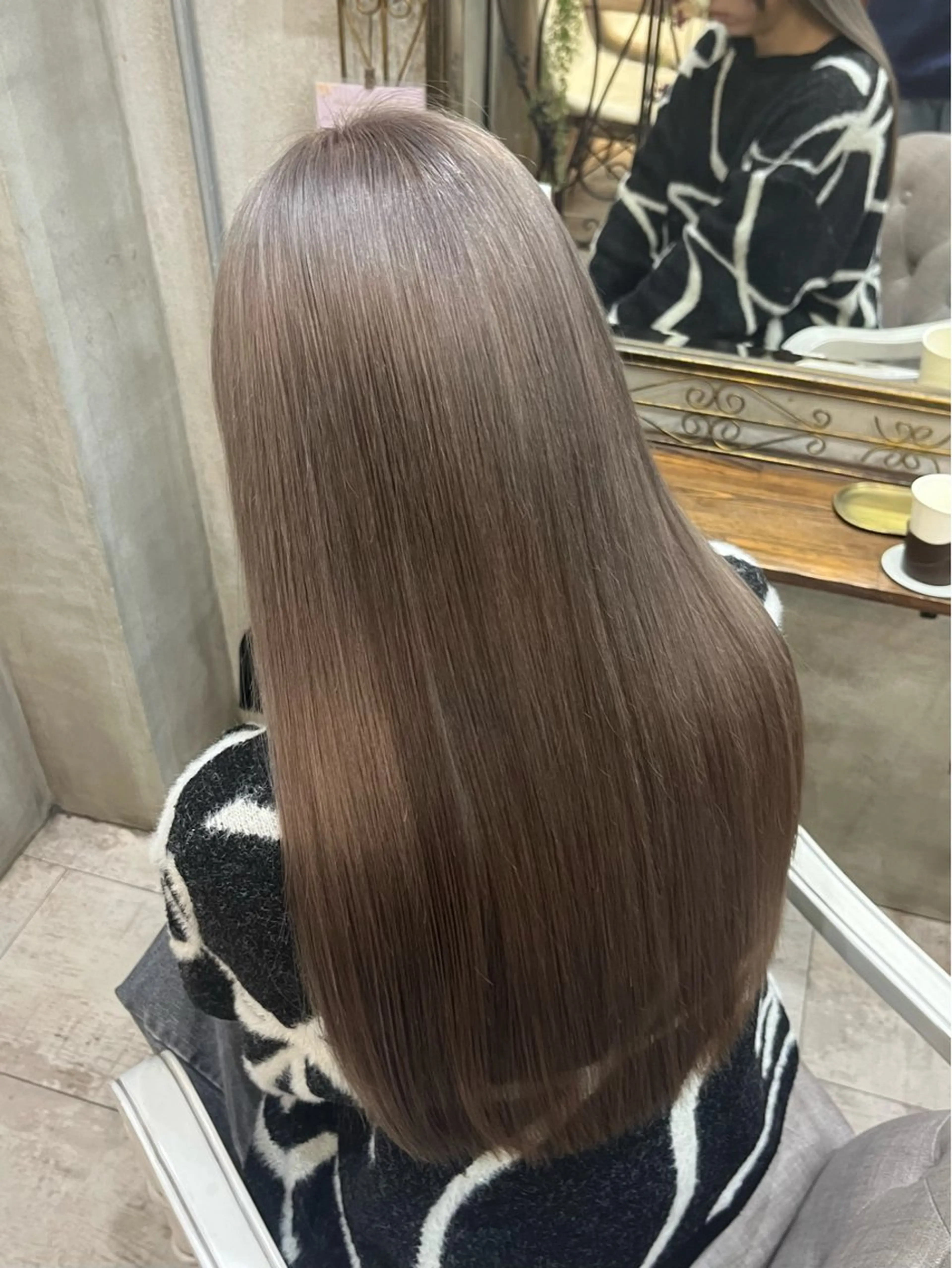 ロング カラー ヘアカラー トリートメント 艶髪/ハイトーン/ ヘアセット/モエノのヘアスタイル
