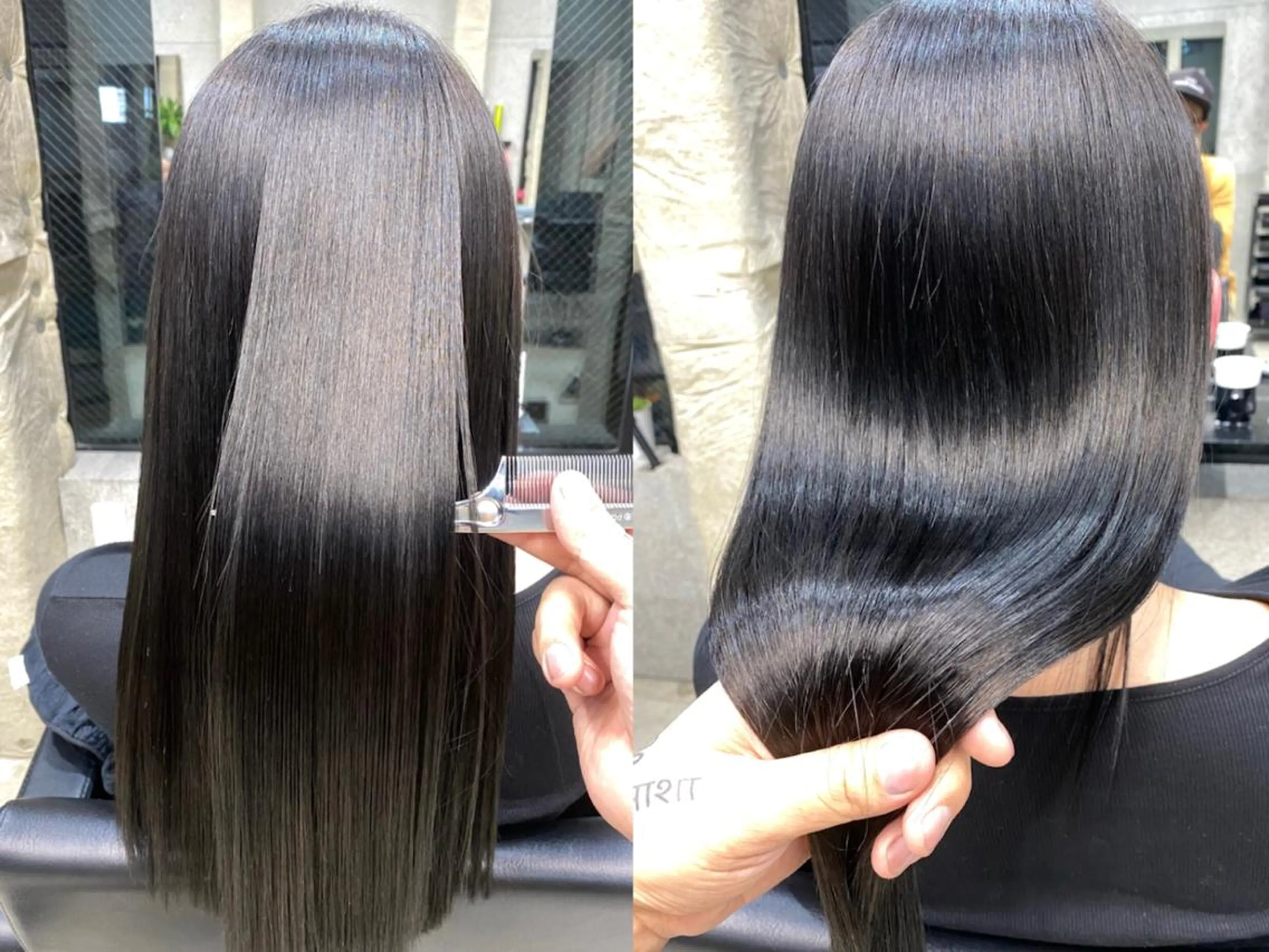 カット＋ケアカラー＋TOKIO Tr(リンゴ幹細胞＋2200) ￥11000の写真