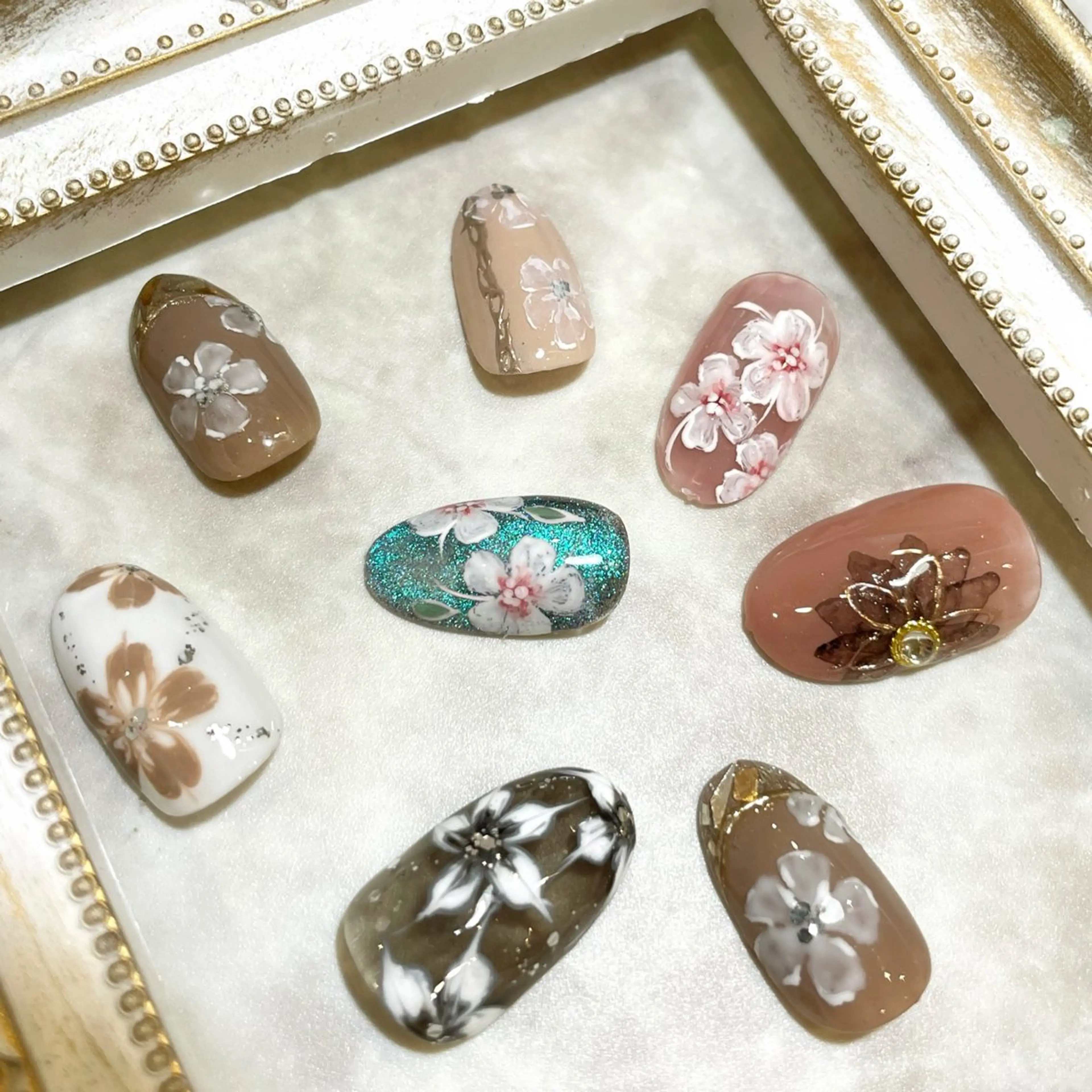 ネイル フラワーネイル Liora所属・nail mnのネイルデザイン