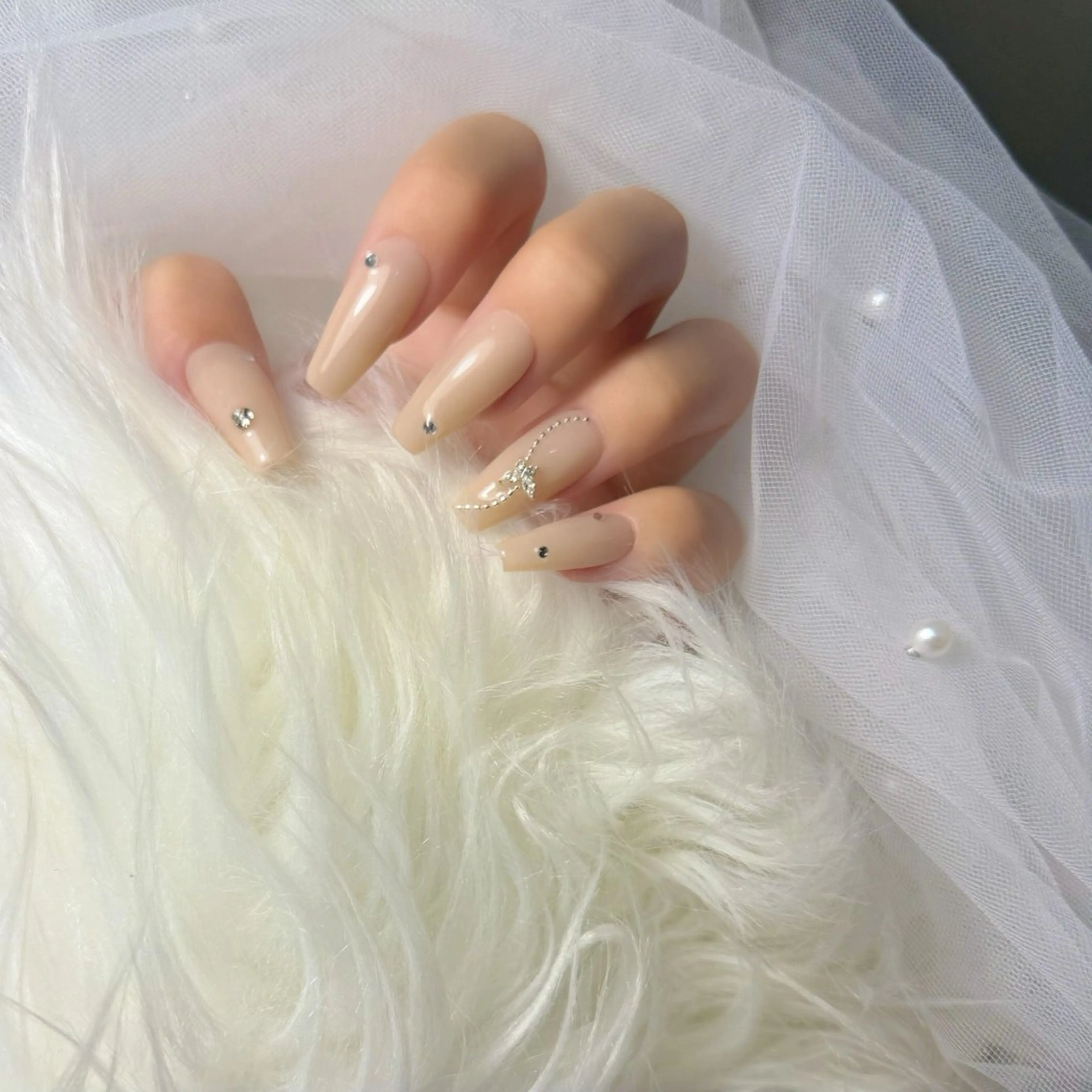 ネイル シンプルネイル ワンホンネイル COSMOS なののネイルデザイン