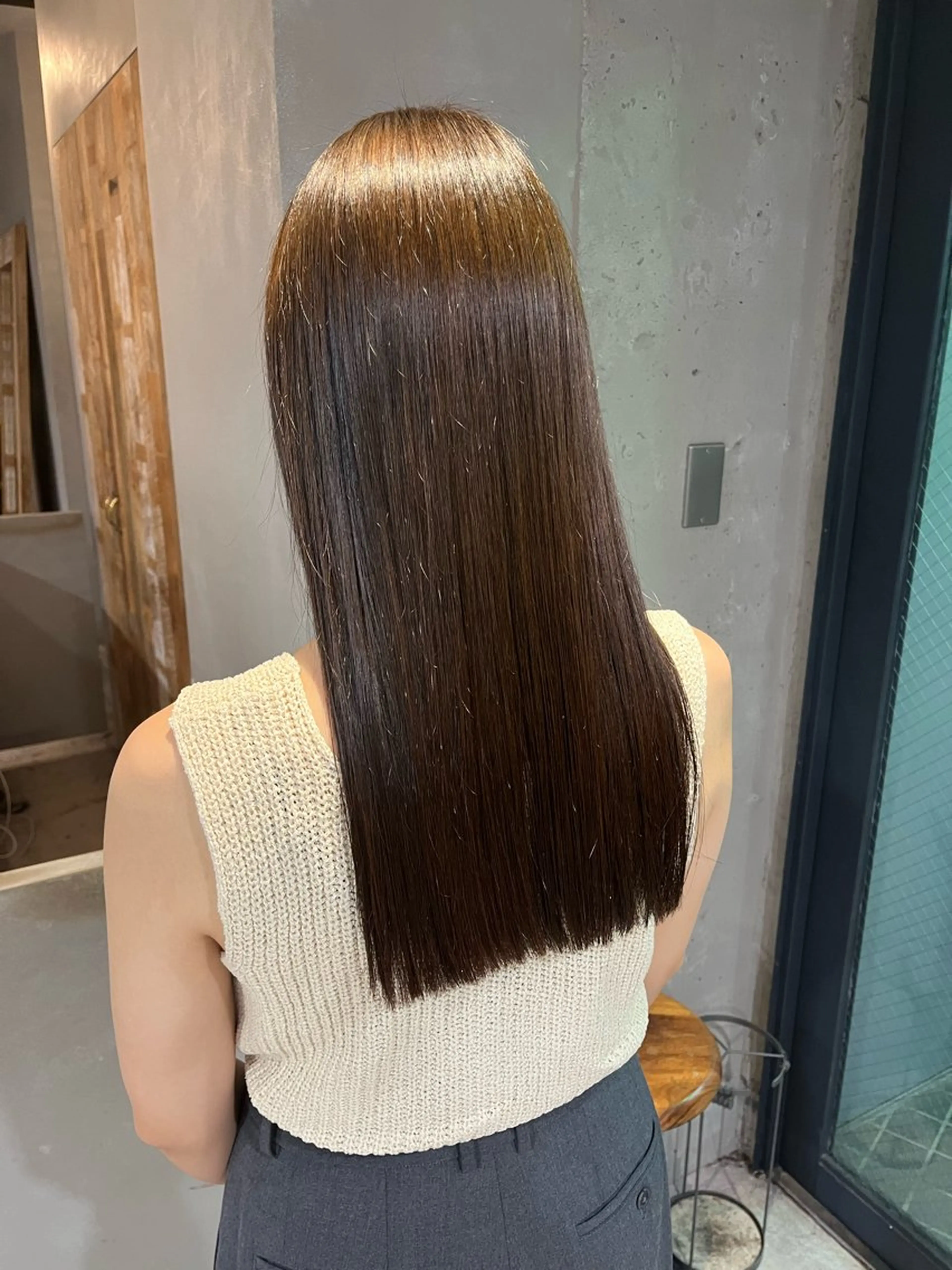 ロング カラー アッシュ アッシュブラウン ブラウンカラー ロング tamakawa hinaのヘアスタイル