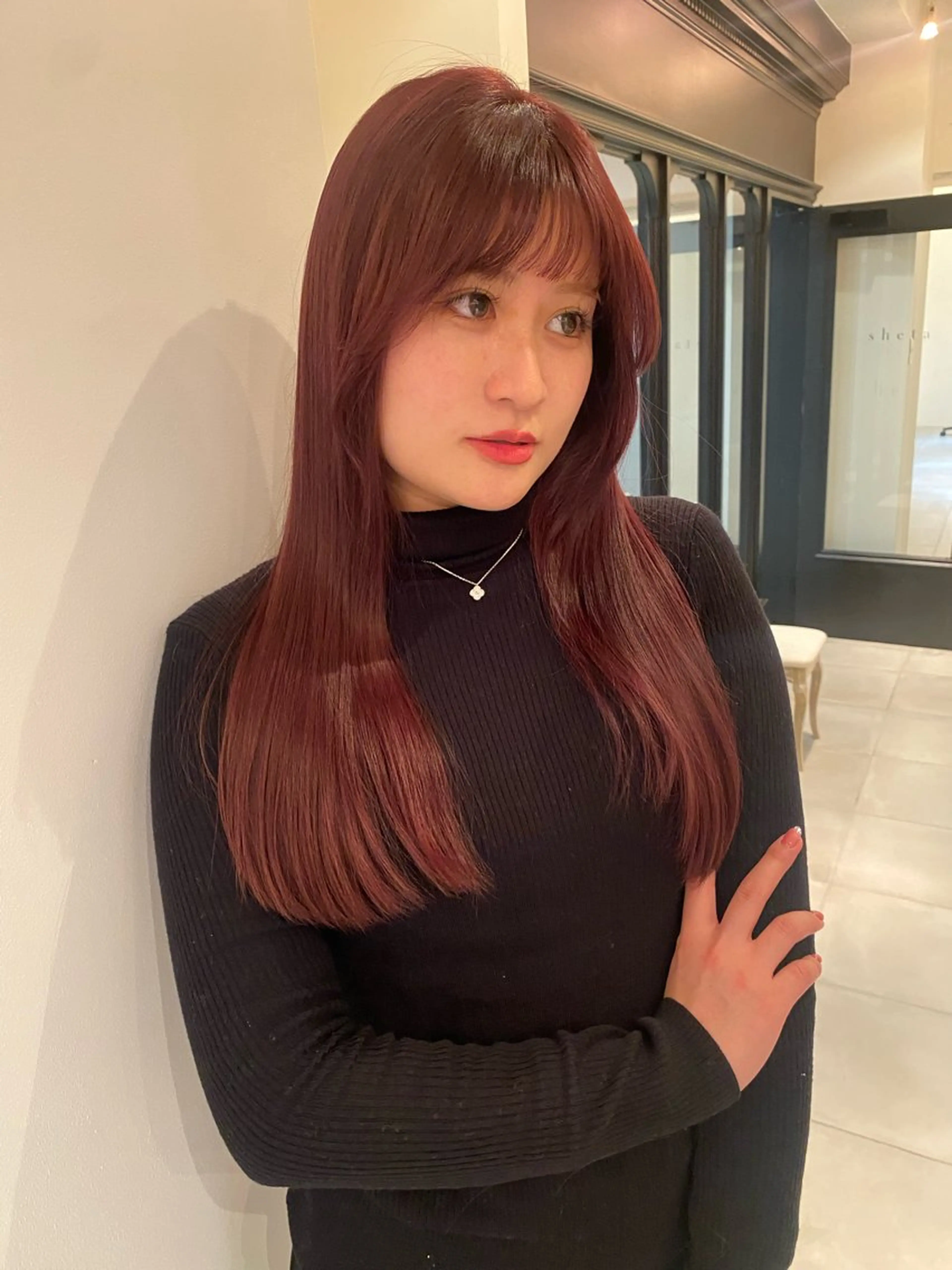 ロング ヘアカラー 落合 智登世/ カラーモデル募集中のヘアスタイル