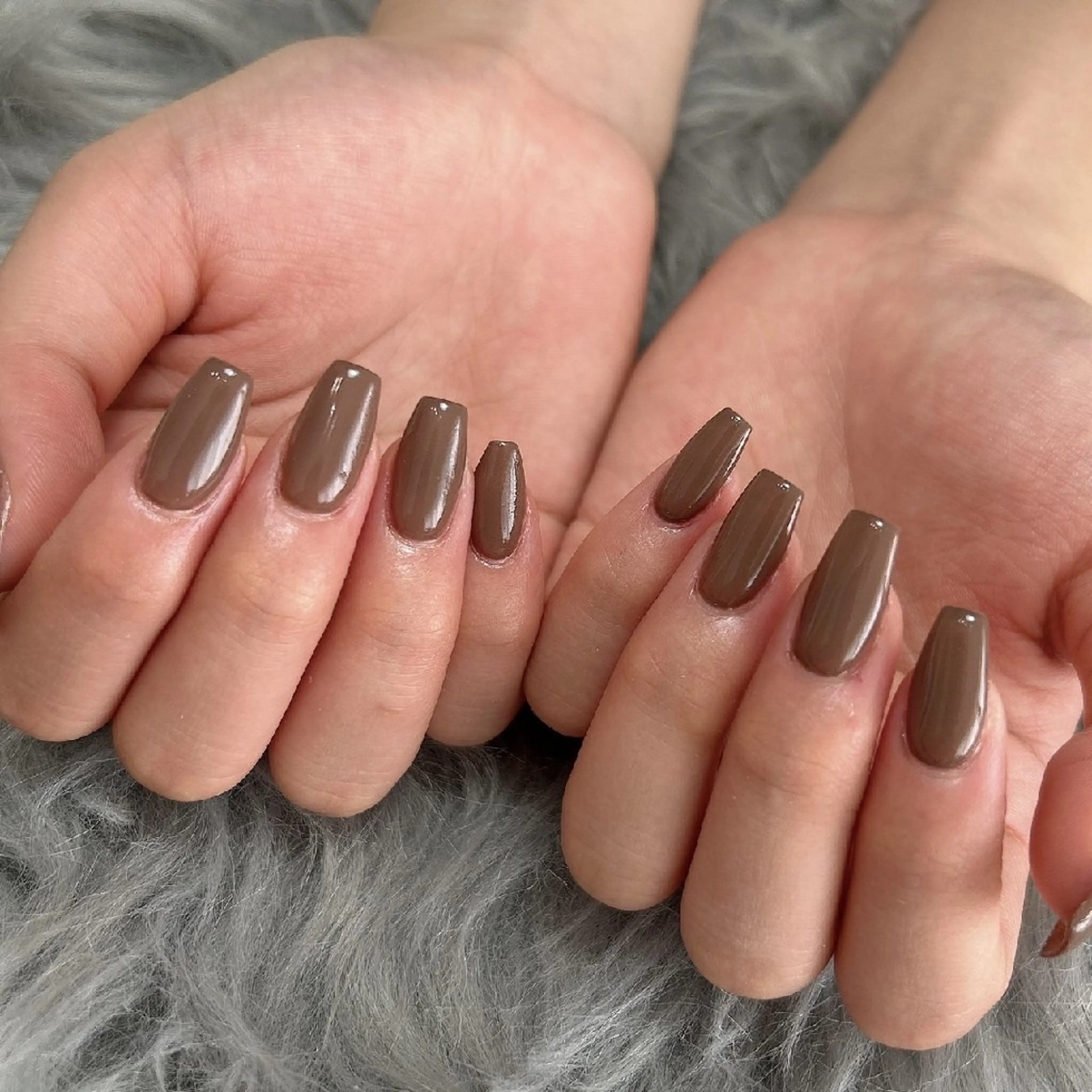 ネイル ワンカラーネイル スクエアネイル ハンドネイル Jade nail所属・Jadenail  kokoroのネイルデザイン