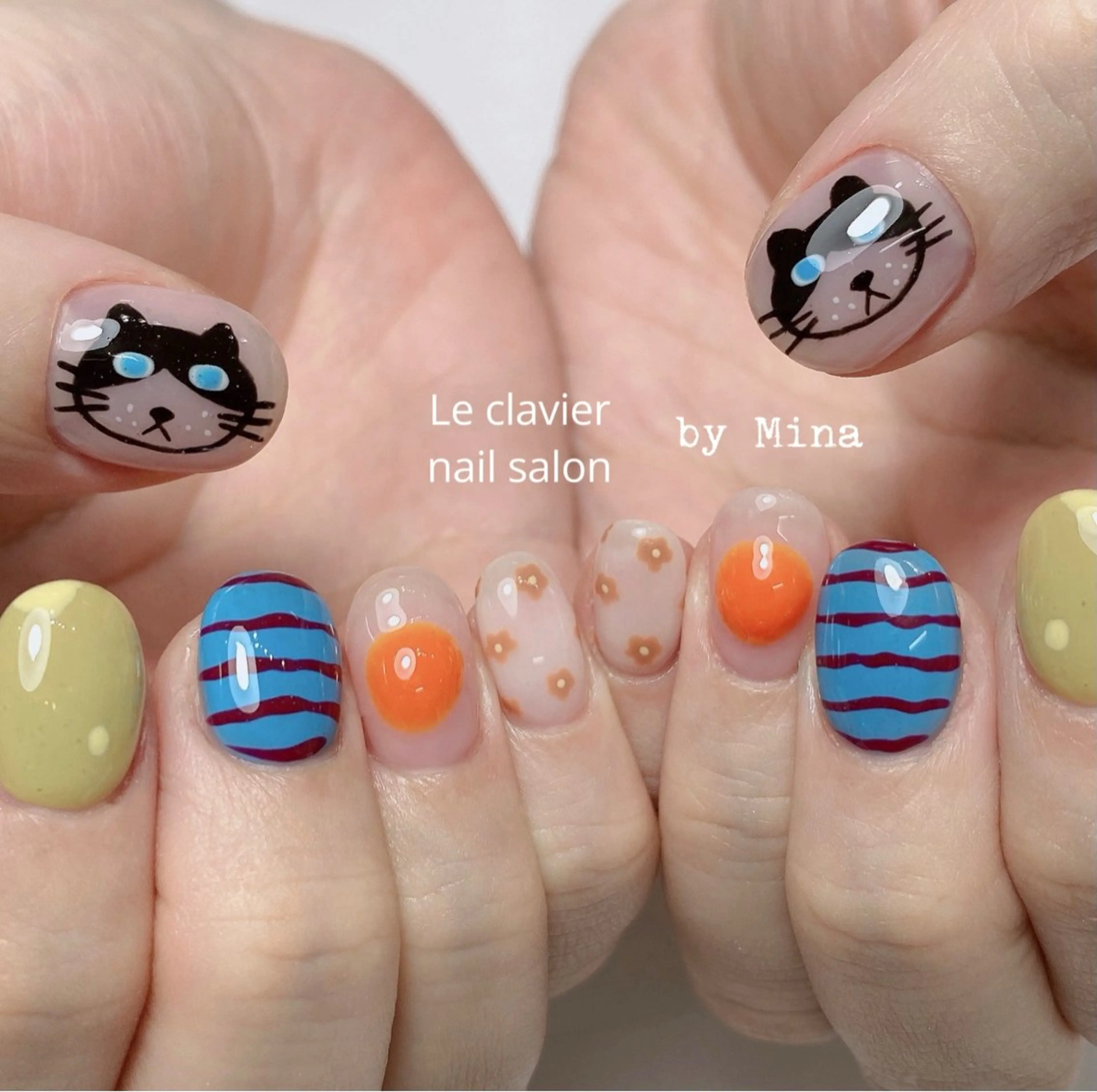 ネイル アートネイル 長さ出し ジェルネイル パラジェル スカルプネイル ハンドネイル ハンドケア Mina Nailのネイルデザイン