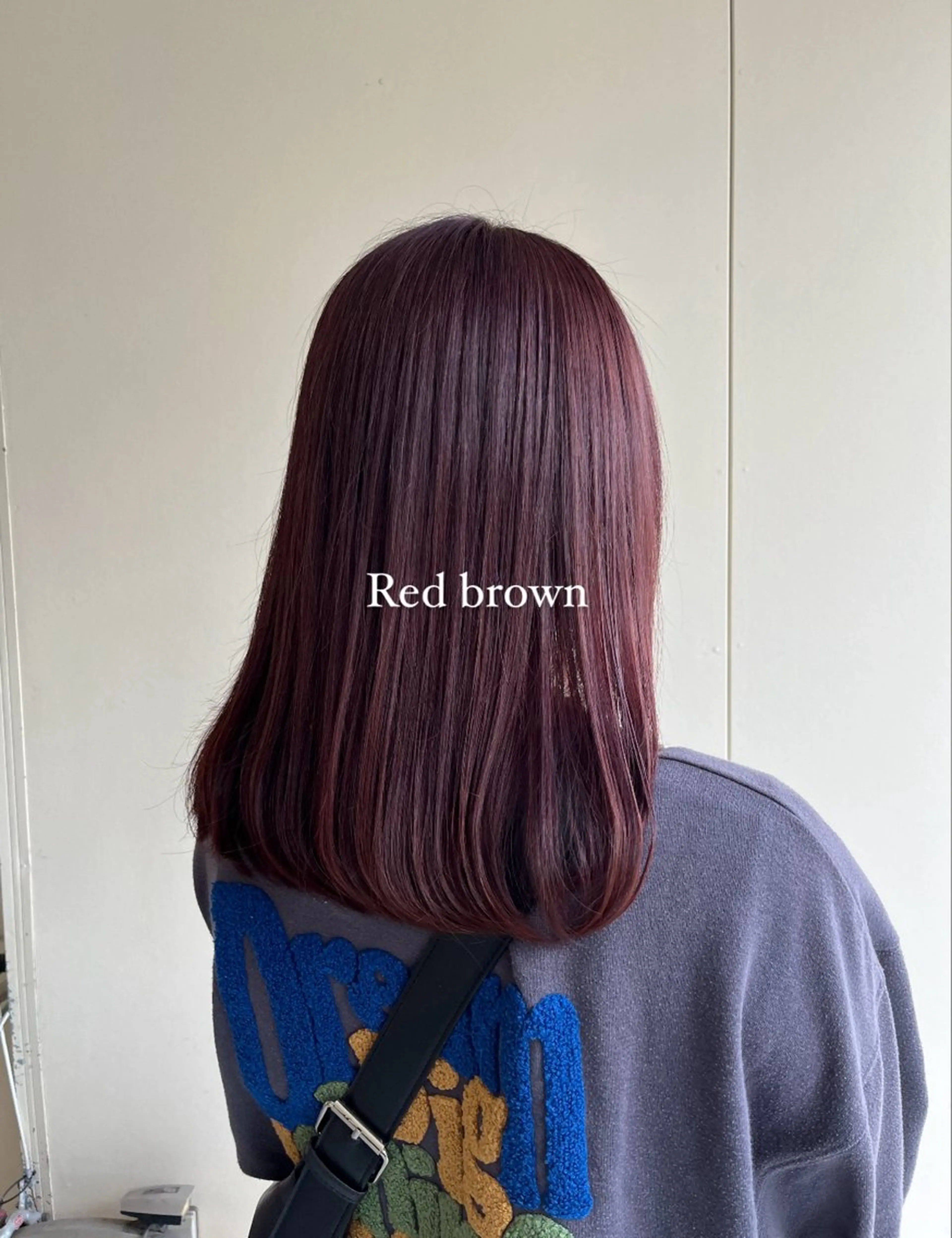 ミディアム カラー ブラウンカラー レッドカラー レッドブラウン カシェリタヘア🫧 KOKORO  💞のヘアスタイル