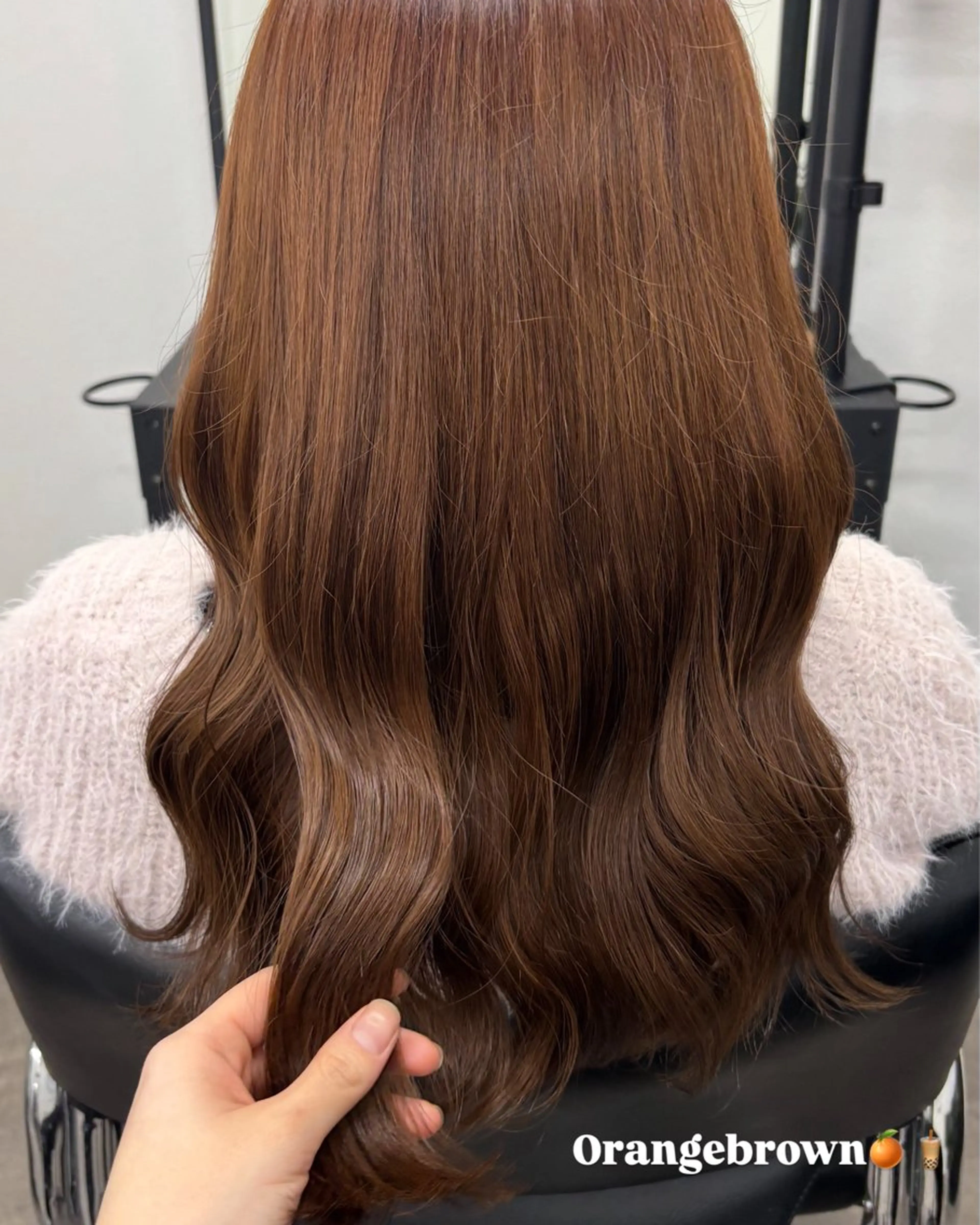 ロング カラー ざおや ゆなのヘアスタイル