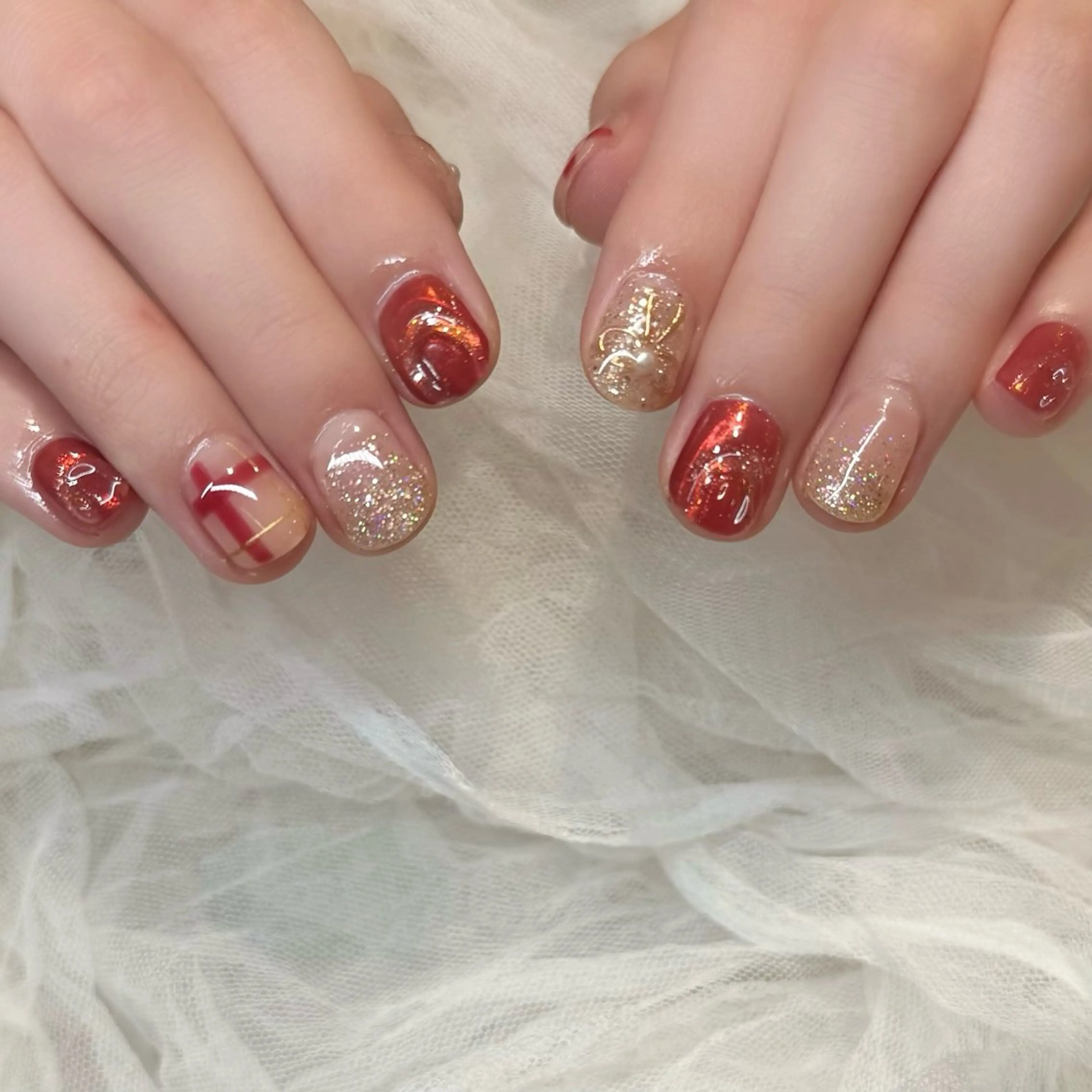 ネイル ハンドネイル 新井 ひなののネイルデザイン