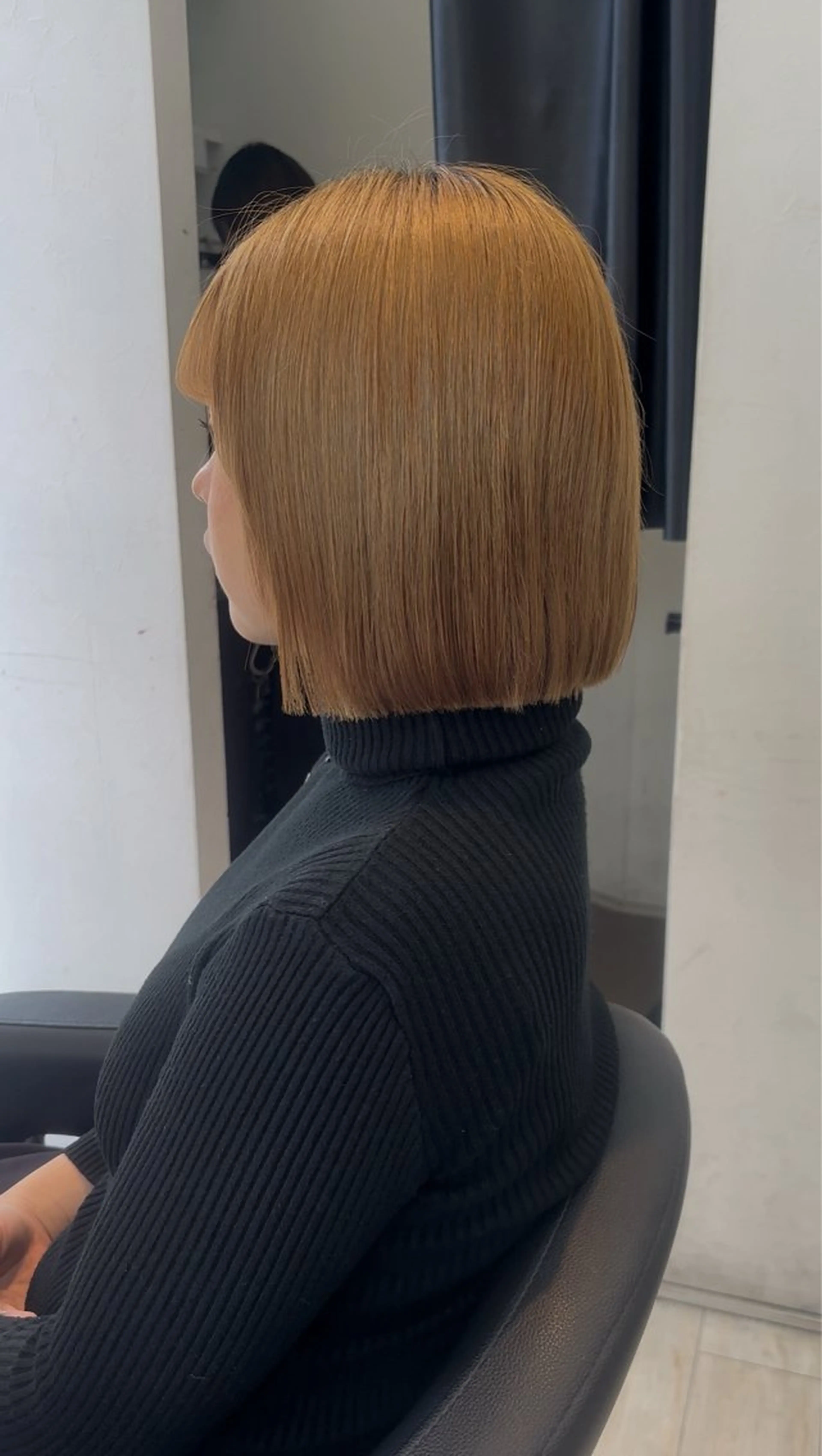 ショート カラー ケアカラー ボブ 外ハネヘア miyu/ボブ/ 透明感カラー/栄のヘアスタイル