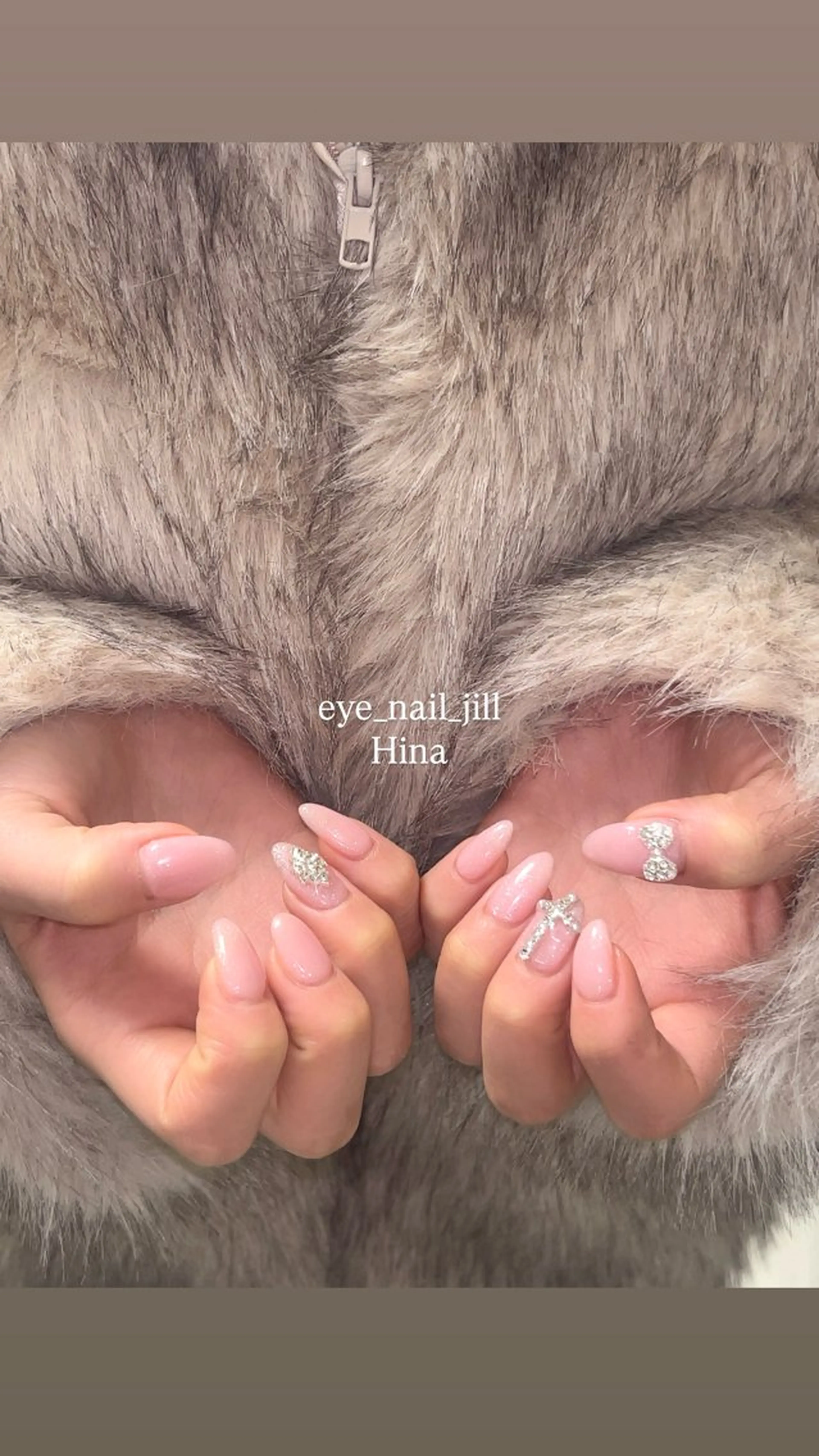 ネイル キラキラネイル ピンク ハンドネイル 🎀JILL HINA🎀のネイルデザイン