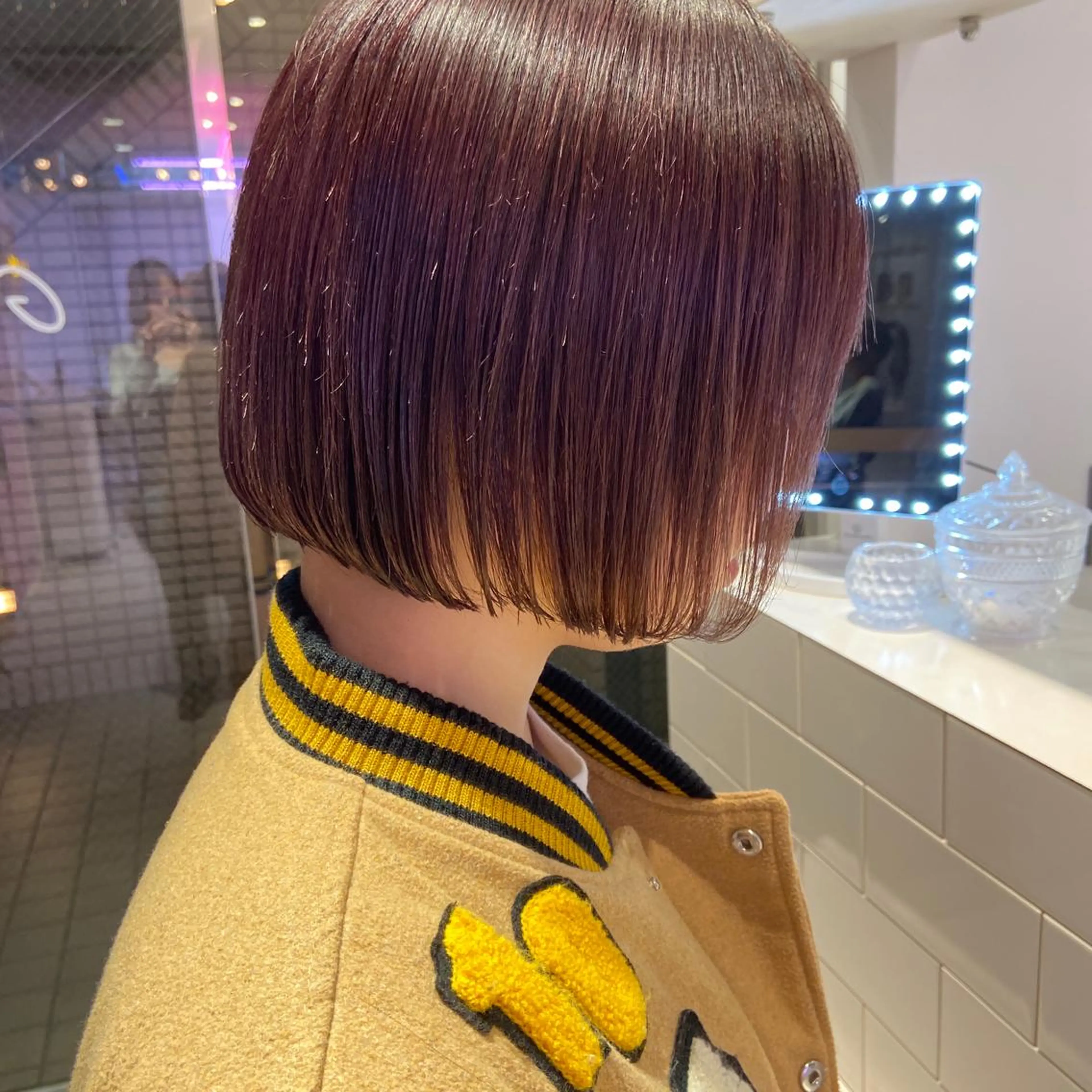 ショート カラー ヘアアレンジ ボブ レイヤーカット指名 No.1💖マユカのヘアスタイル