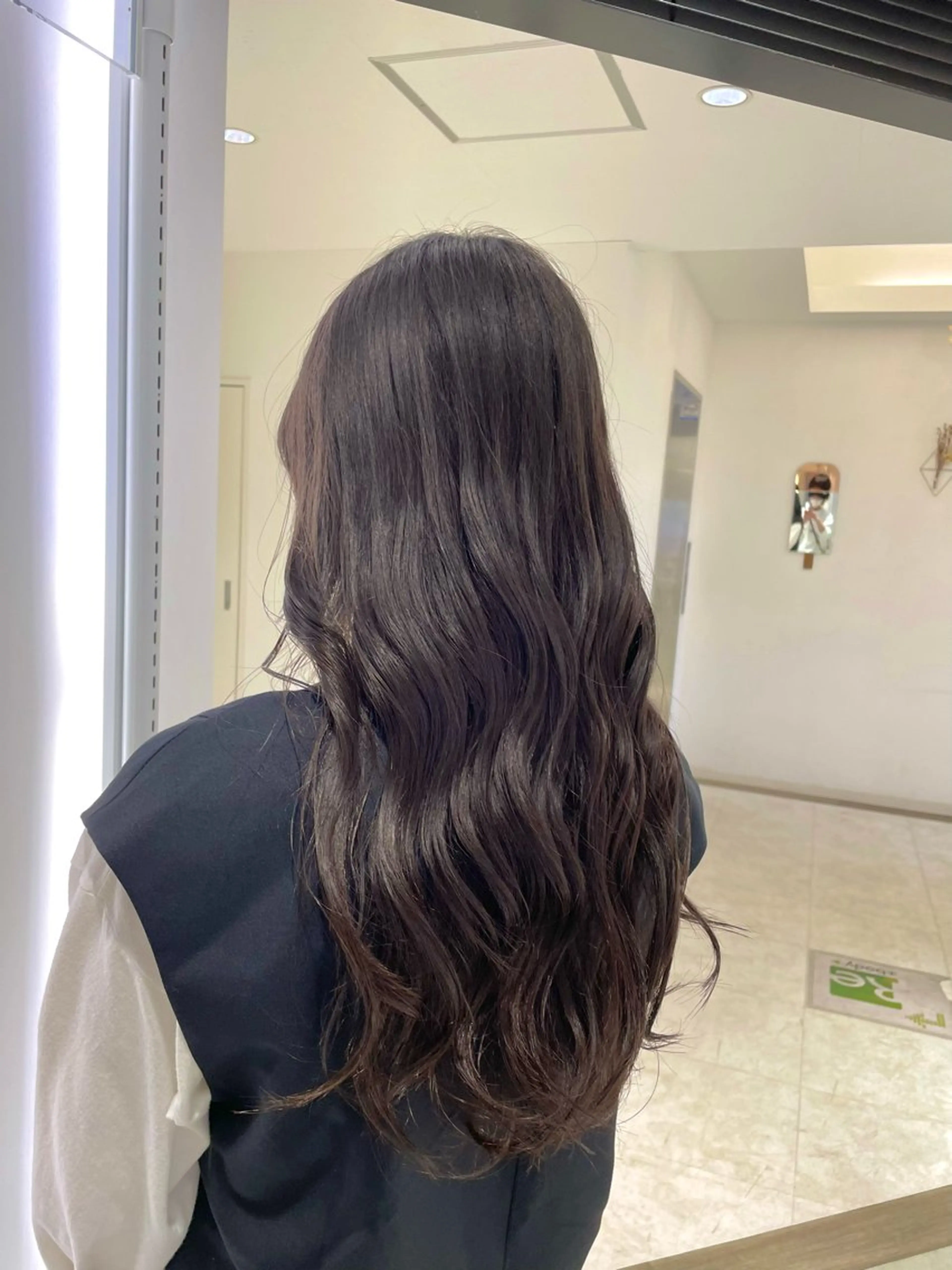 セミロング カラー 長町/酸性ストレート /曲がる縮毛矯正のヘアスタイル