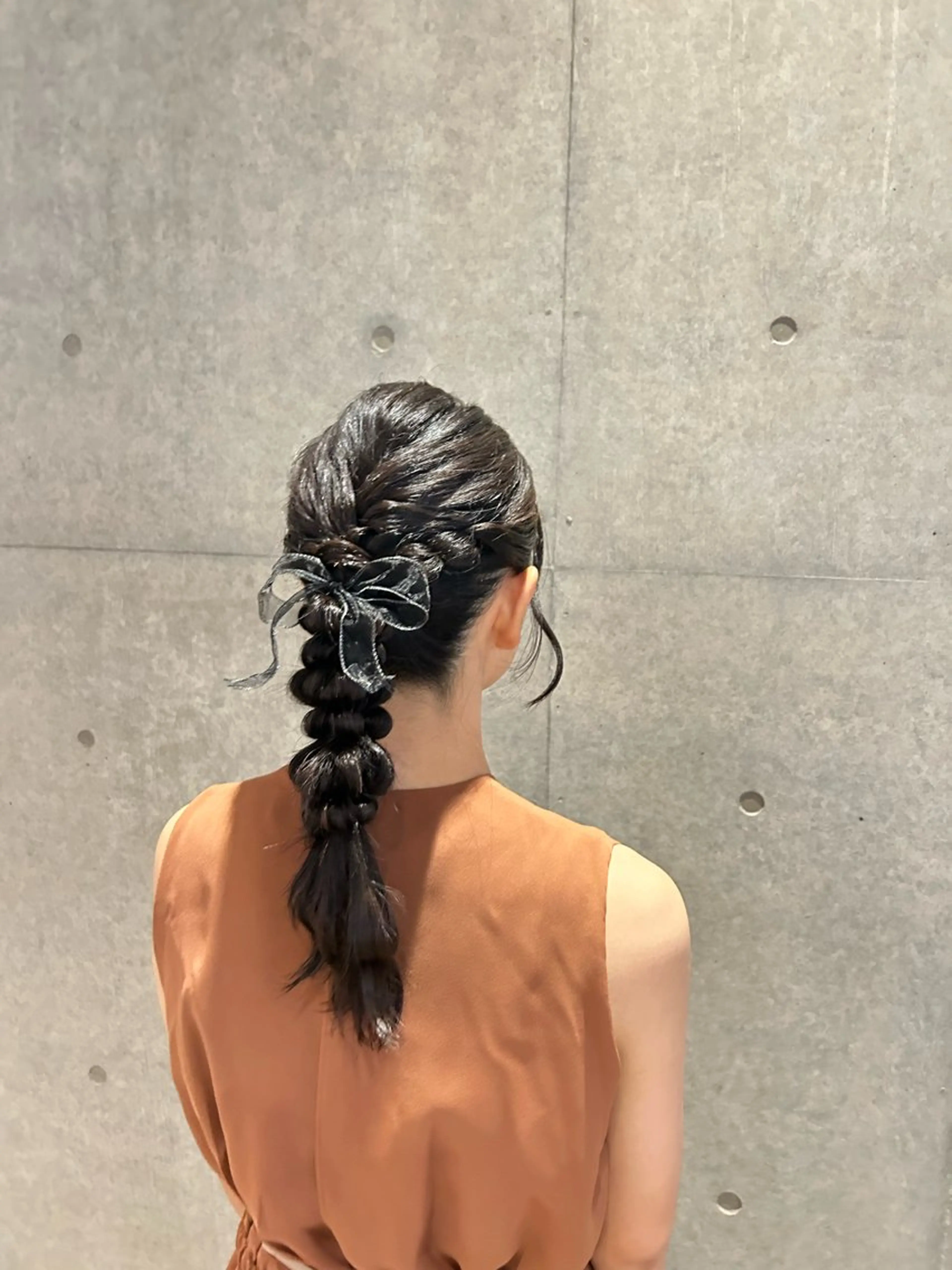 セミロング 南 菜花のヘアスタイル