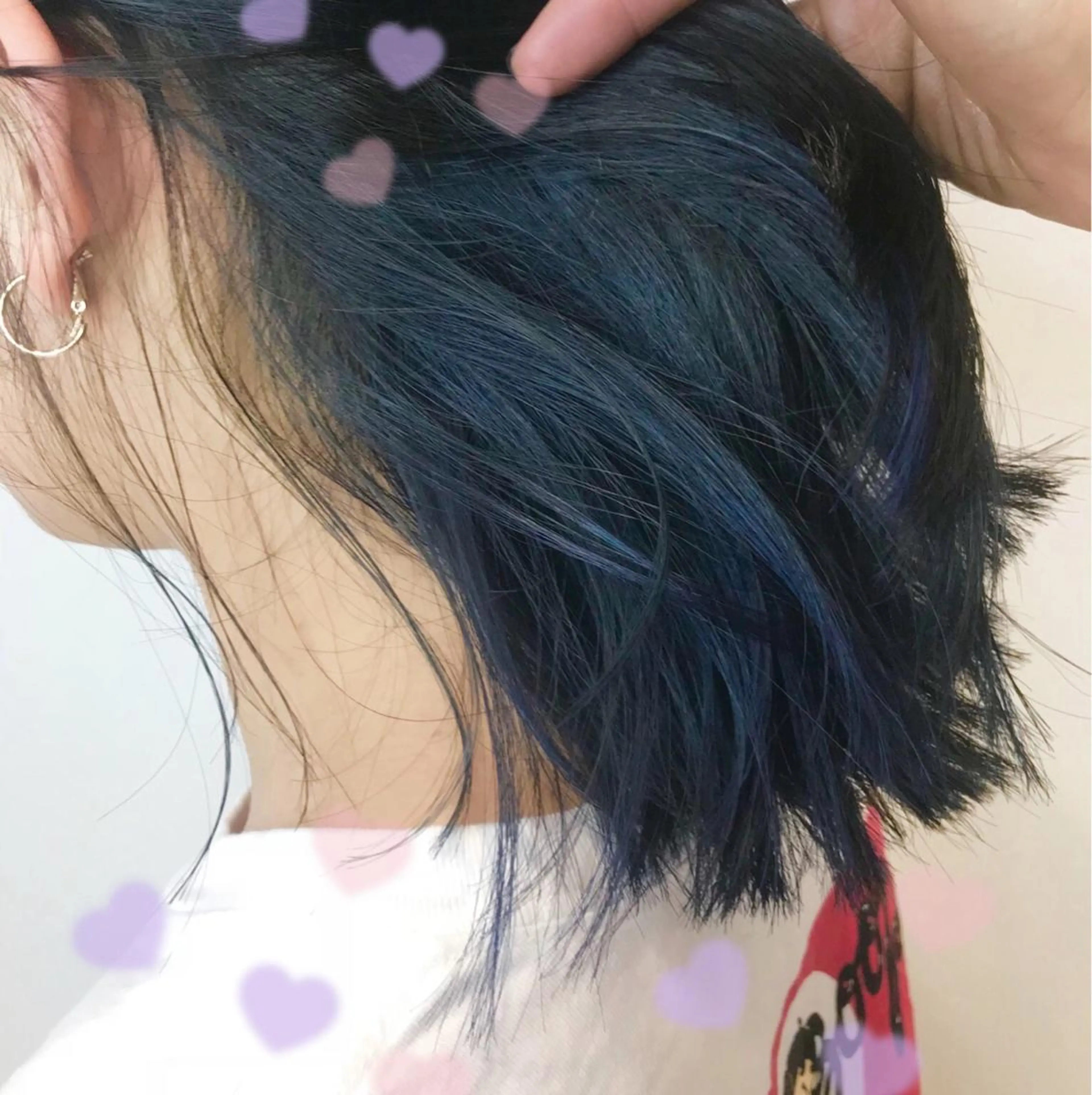カラー ブルーカラー ネイビーカラー EMANON新宿東口所属・新宿駅近♡個室 ♡関口三都季🌜のヘアスタイル