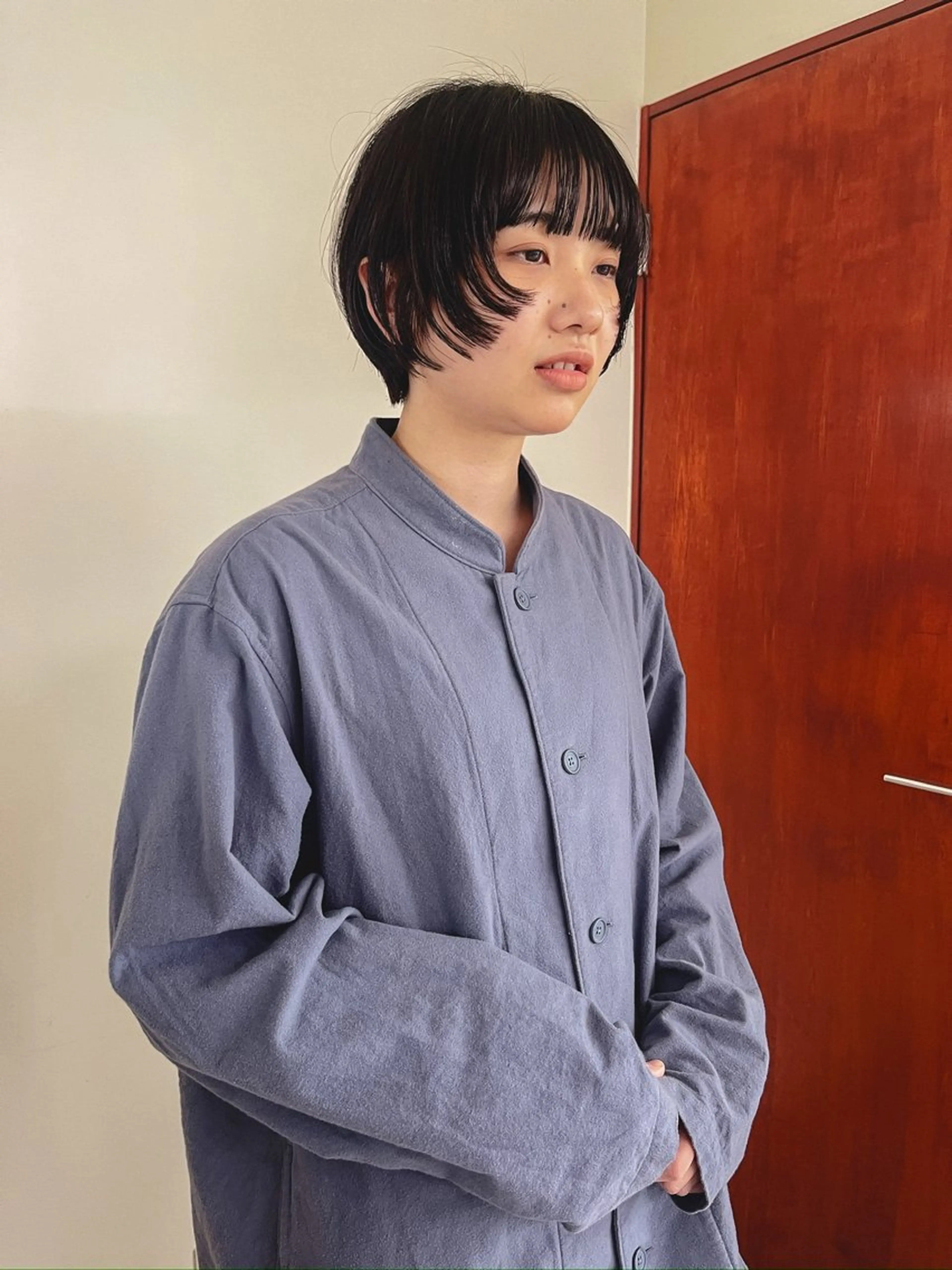 ショート カラー 似合わせカット ショートヘア ウルフカット カット ヘアカラー トリートメント メンズハイトーン/栄 /イトウタケルのヘアスタイル